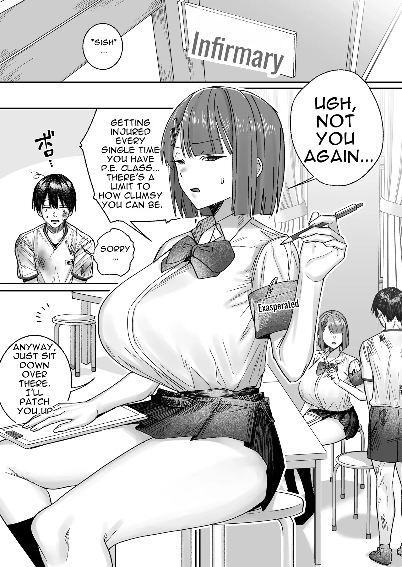 [Getsumatsu (Shuumatsu)]Cool-kei Hoken Iin wa Ijou ni Yasashii | The Cool-Type Health Committee Girl Is Abnormally Kind[English] Page 4