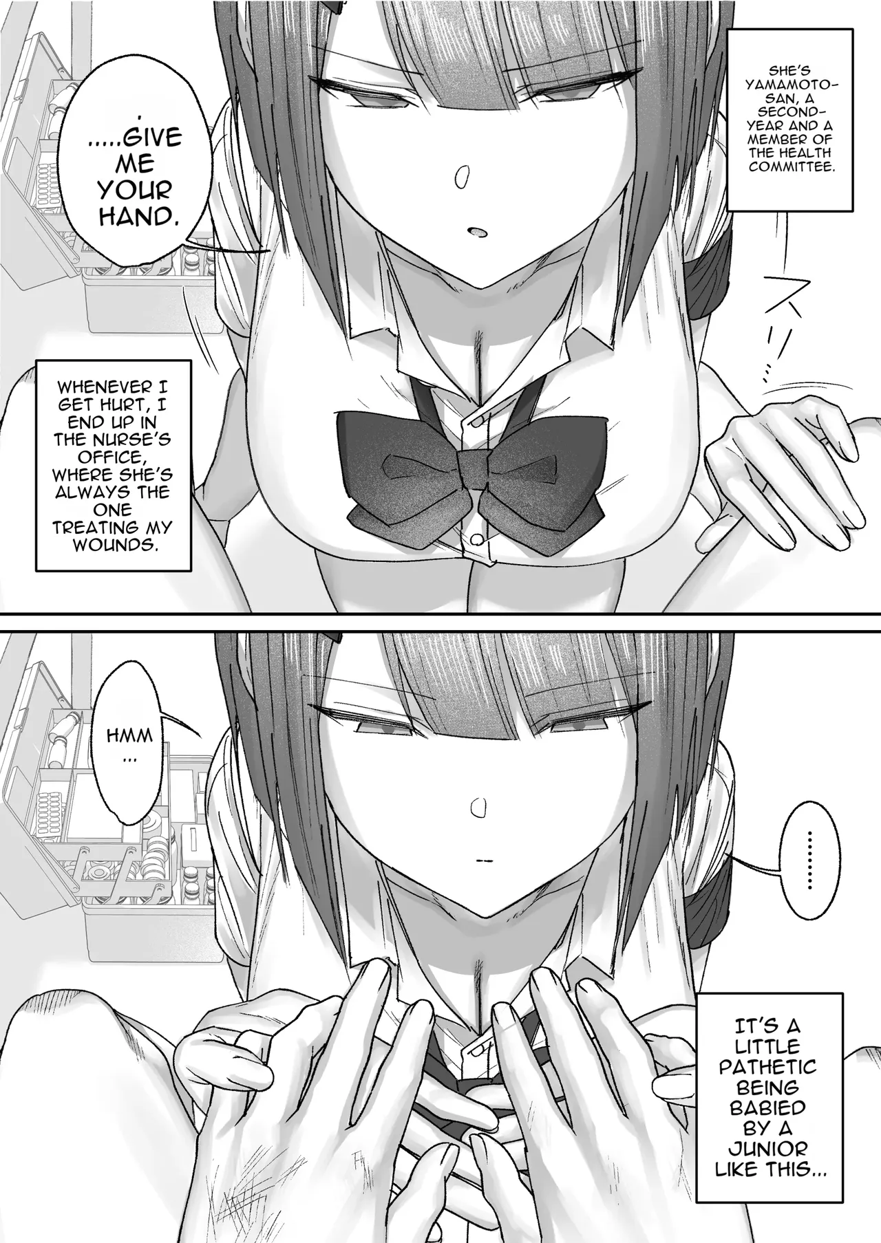 [Getsumatsu (Shuumatsu)]Cool-kei Hoken Iin wa Ijou ni Yasashii | The Cool-Type Health Committee Girl Is Abnormally Kind[English] Page 5