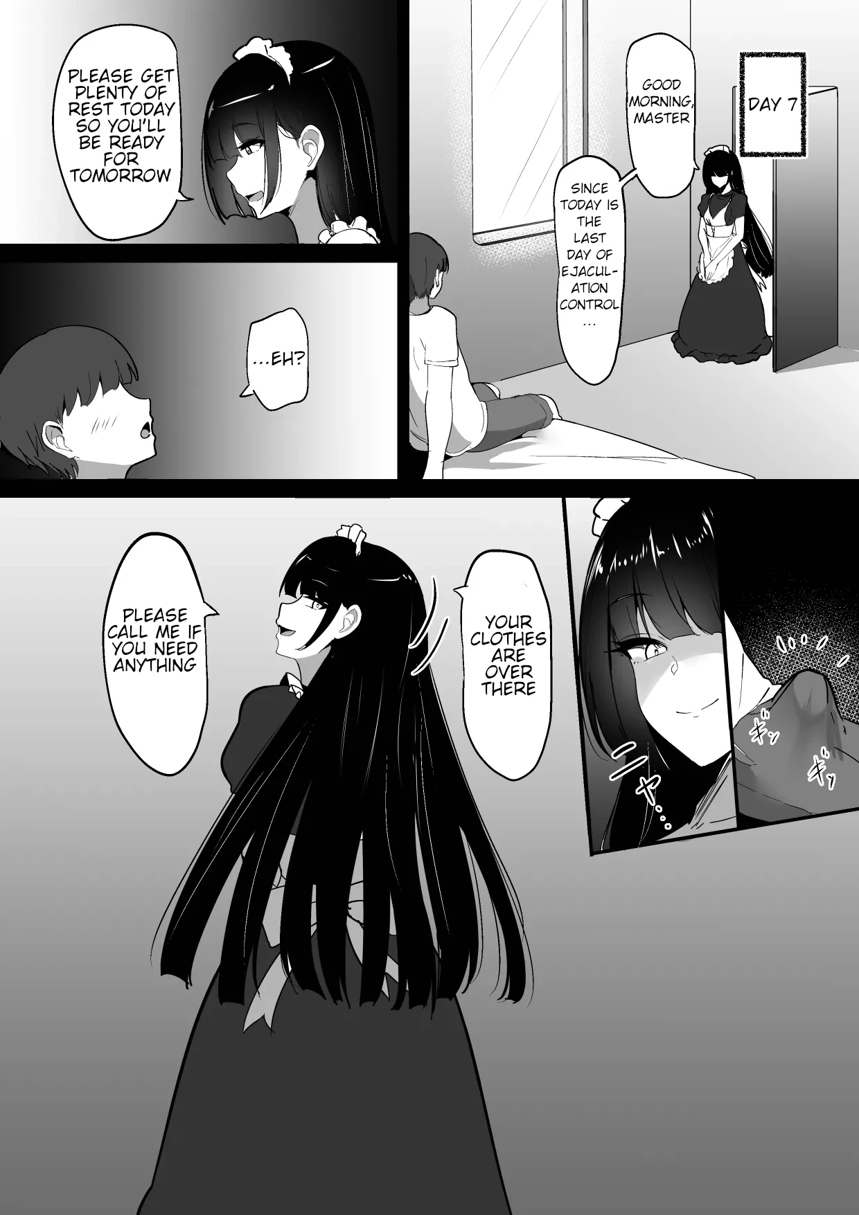 [Shura no Koubou (Shura)]Boku no Senzoku Maid wa Shasei Kanri ga Osuki | My Personal Maid Loves Ejaculation Control[English] Page 12