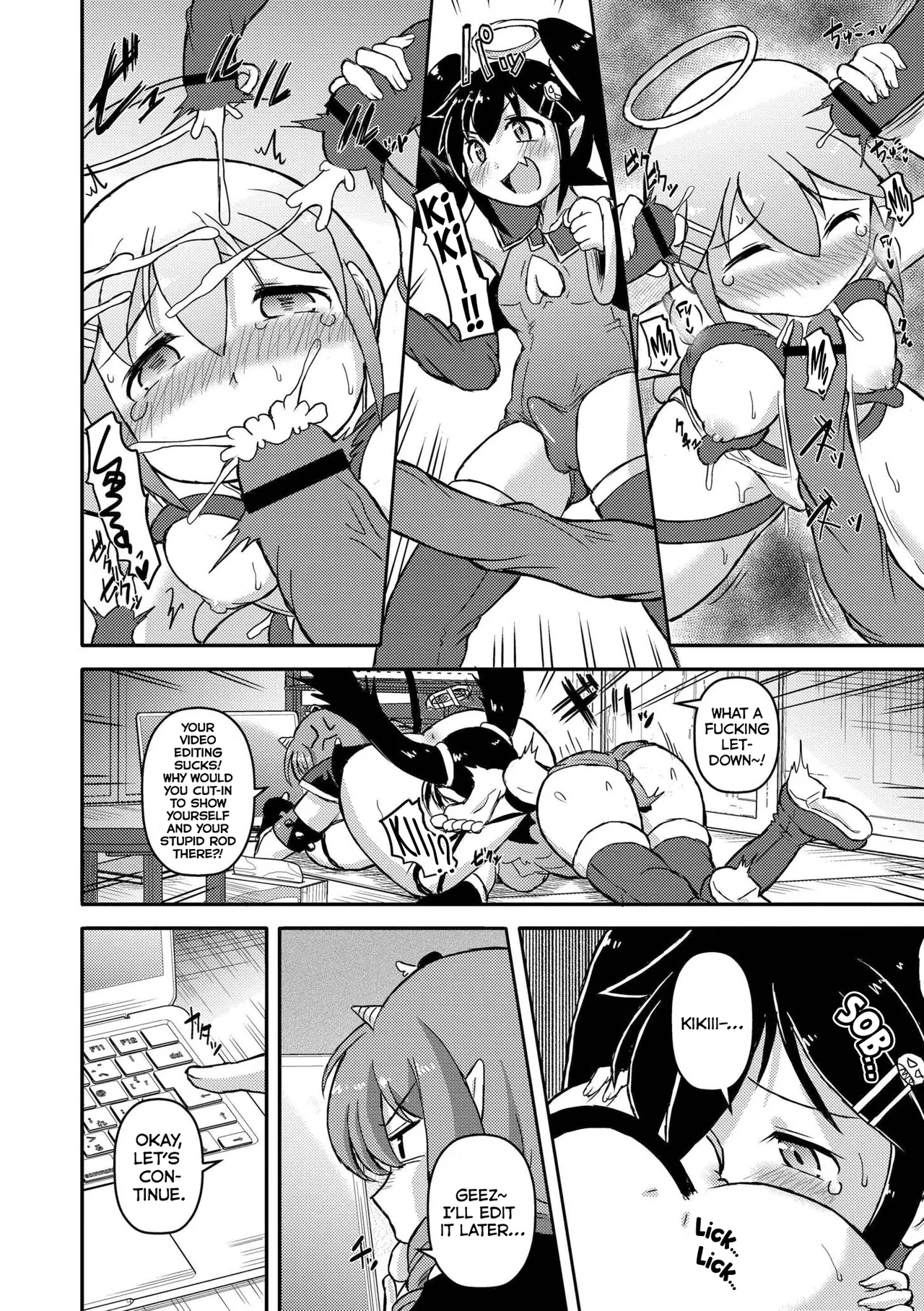 [Amashoku]Shitappa Sentouin no Watashi no Heya ni Onnakanbu ga Iribitarutteiru node Osottemita | I’m a Fighter Minion, the Boss Was Hanging Out in My Room So I Tried Raping Her(Saishuu Futanari Senyou Sharyou - This car is for "futanari" only.) [English] [Tabunne Scans] [Digital] Page 8