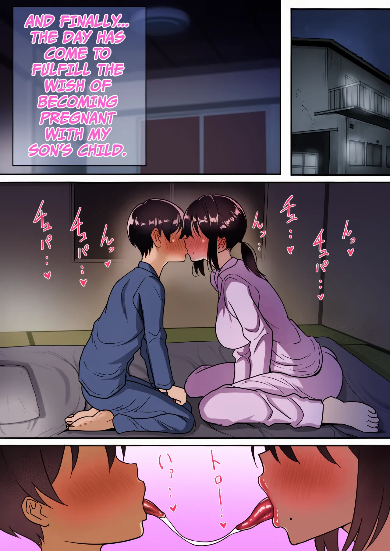 [Hot Mikan (Kishimen)]Binbou Gurashi na Boshi Katei no Oyako Koubi wa Kimochi Ii. | Mother & Son Bonding in a Poor Single-Parent Household Feels Good[English] [PPanGames] [Colorized] Page 49