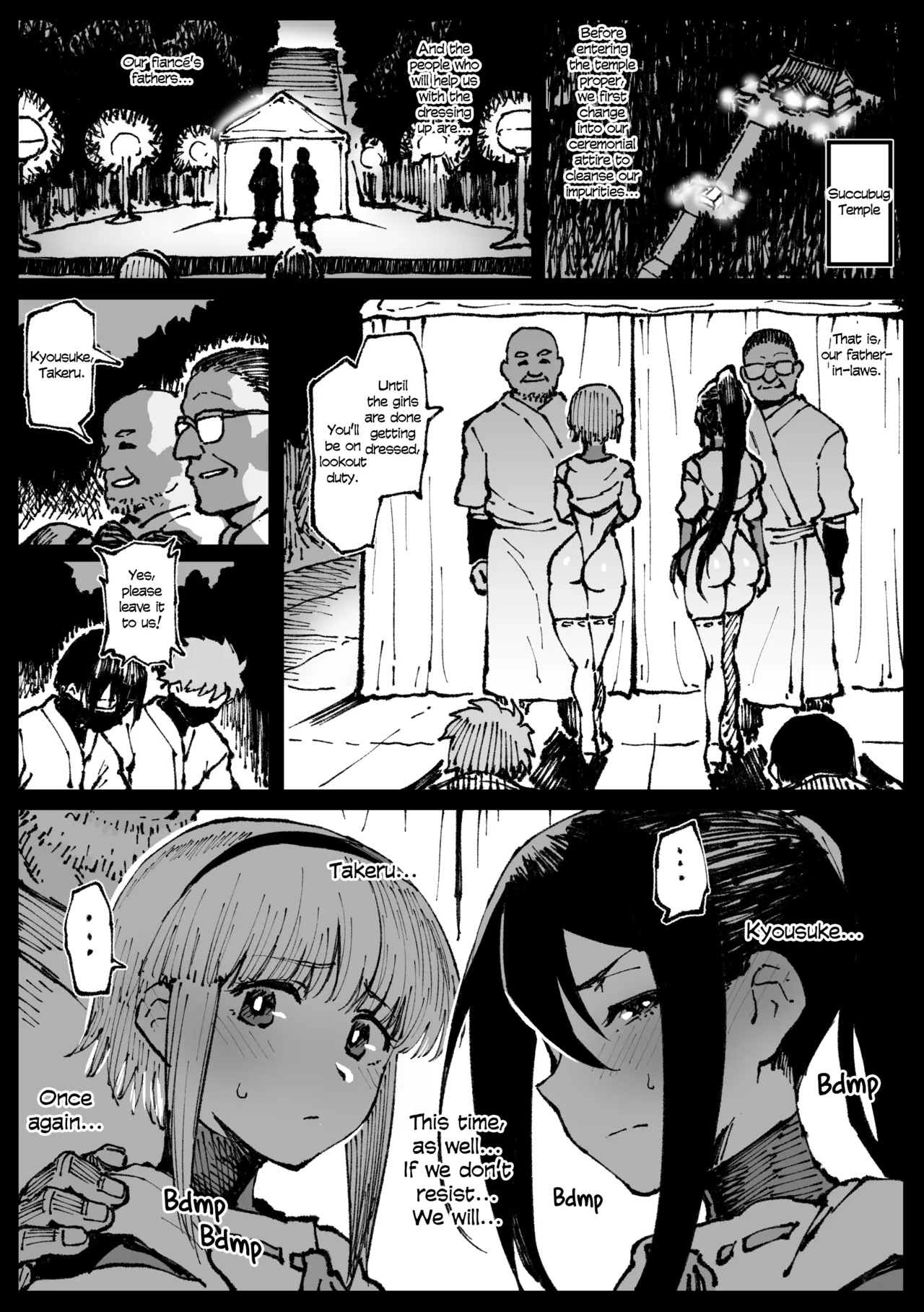 [Ahemaru]Sisters seduced by their fiancé's father-in-law[English] [KOKORO个人汉化] Page 2