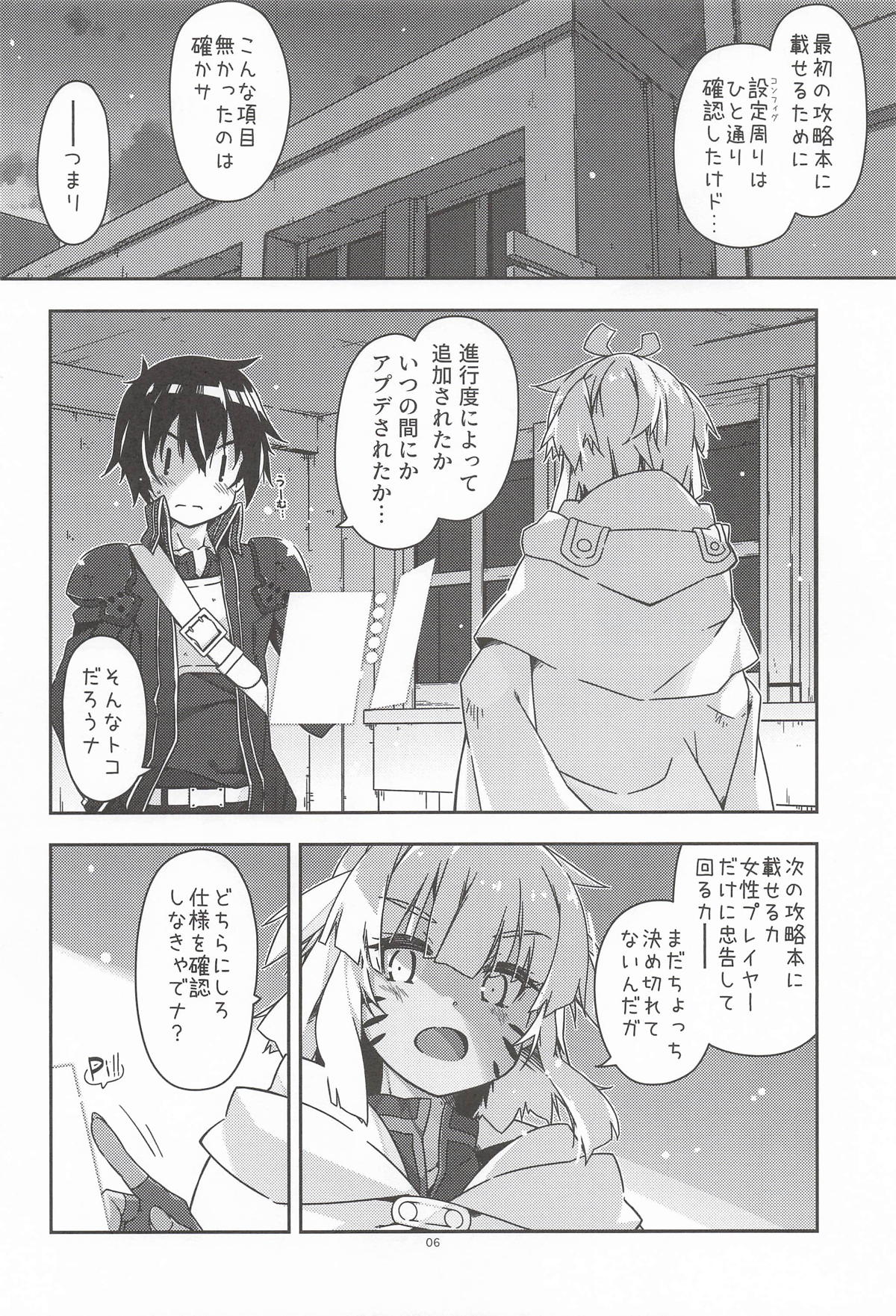 (COMIC1☆28) [Angyadow (Shikei)]Kenshou ga Hitsuyou dakara na(Sword Art Online) Page 5