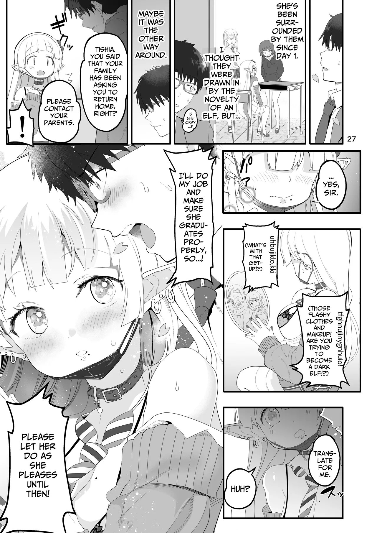 [Union Bust (Kazutaro)]Kanzen ni Gal Ochi Shita Ryuugakusei Elf no Shidouhou | How To Train An Elf Exchange Student Who Has Become A Total Gyaru[English] {lethal dolphin} [Digital] Page 27