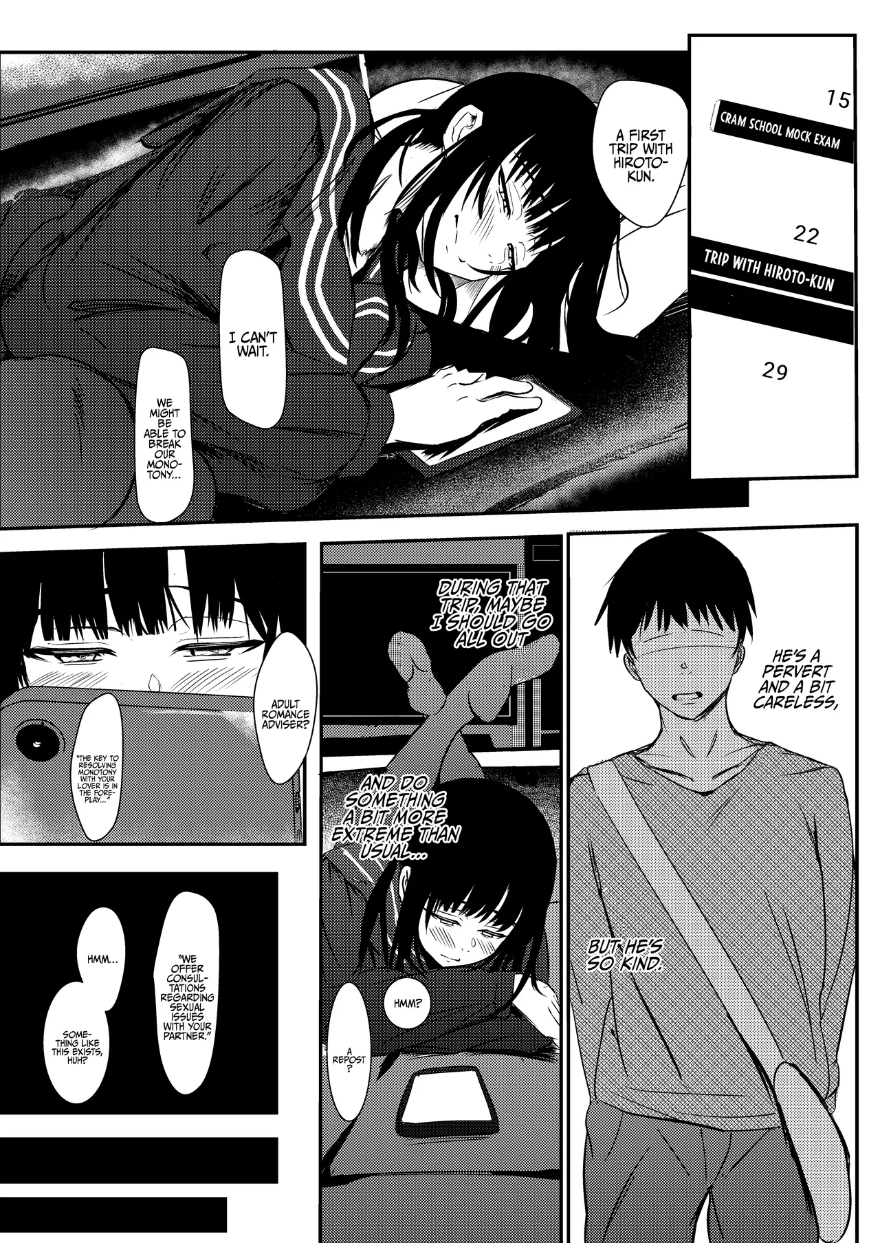 [Kyuujitsu Kakarichou (NekoTamas)]Tokumei de Kare to no Seijijou o Soudan Shitara | When I Tried to Anonymously Get Advice for MY Sex Life with My Boyfriend I Got Turned Into a Bitch with Baby-Making Sex[Shortened] [English] {Doujins.com} [Digital] Page 4