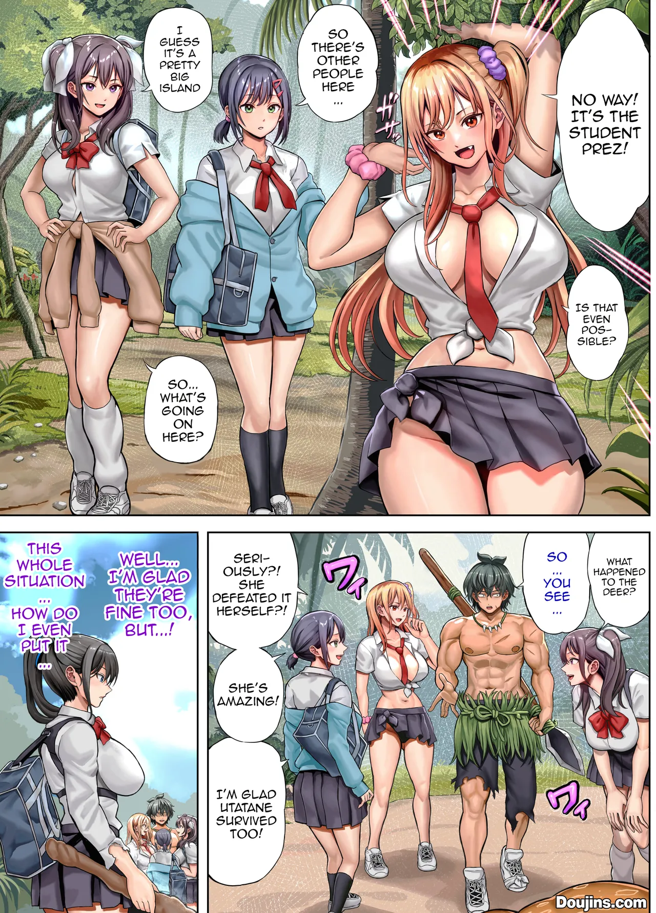 [Hokekiyo Carnival (Houhokekiyo)]Mujintou Sounan Harem 2 Ch.1 | Deserted Island Castaway Harem 2 Ch.1[English] {Doujins.com} Page 10