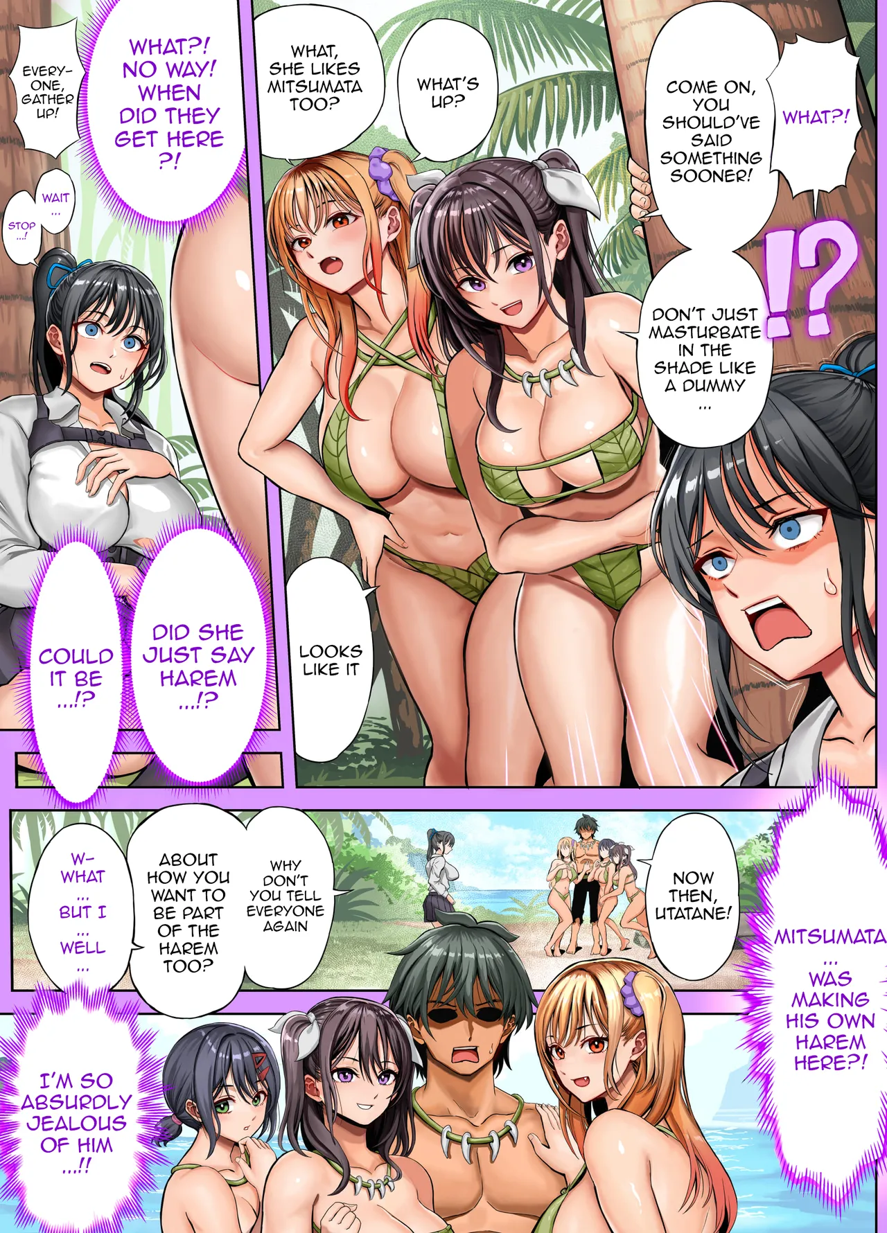 [Hokekiyo Carnival (Houhokekiyo)]Mujintou Sounan Harem 2 Ch.1 | Deserted Island Castaway Harem 2 Ch.1[English] {Doujins.com} Page 36