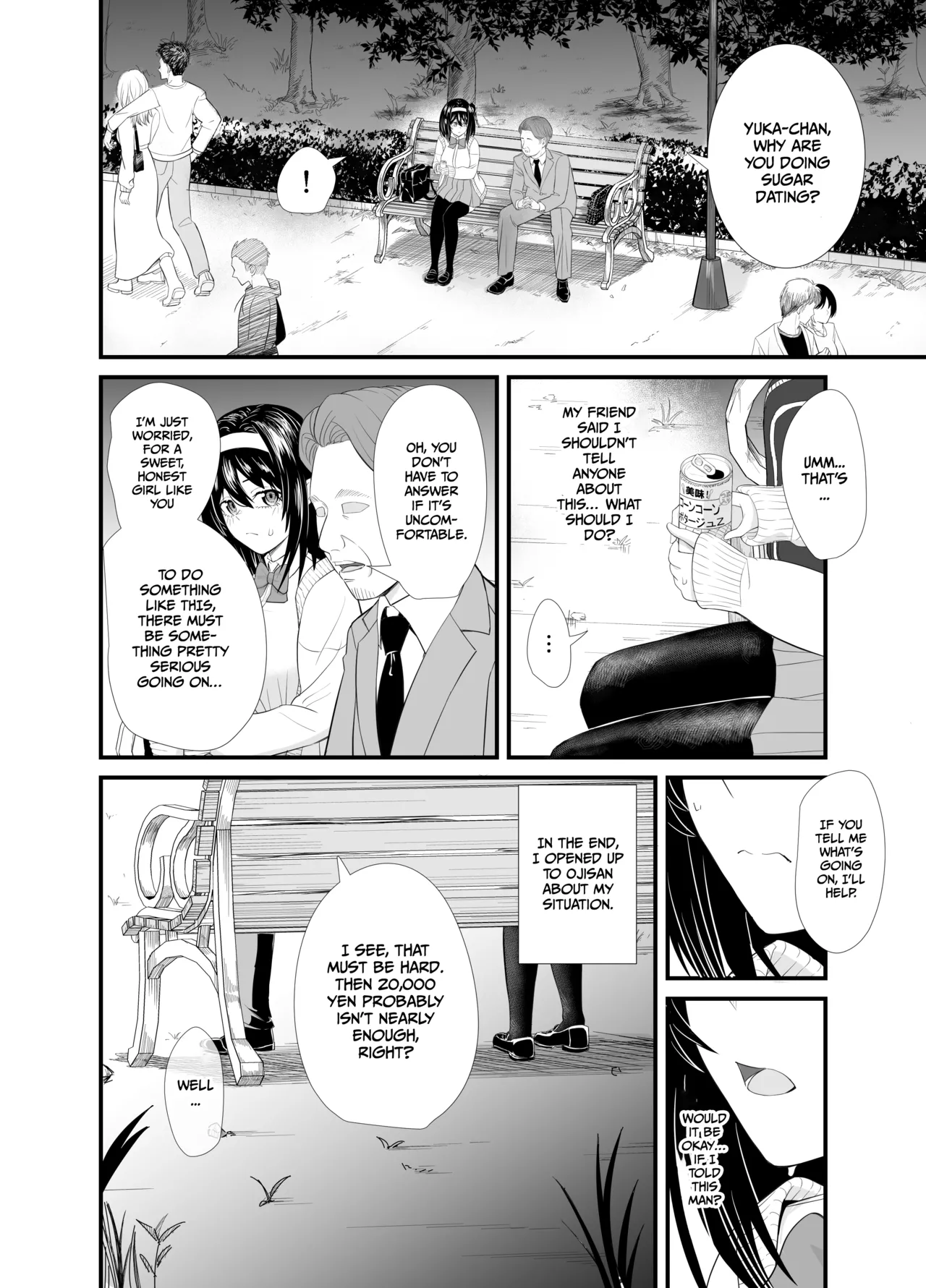 [Shisukeijyu]A story about a young girl who turns to SUGAR-DATING due to her family's financial hardship, only to be devoured by an Old Man and end up having an IMPREGNATION Climax[English] [Gagak_Ireng] [Digital] Page 9