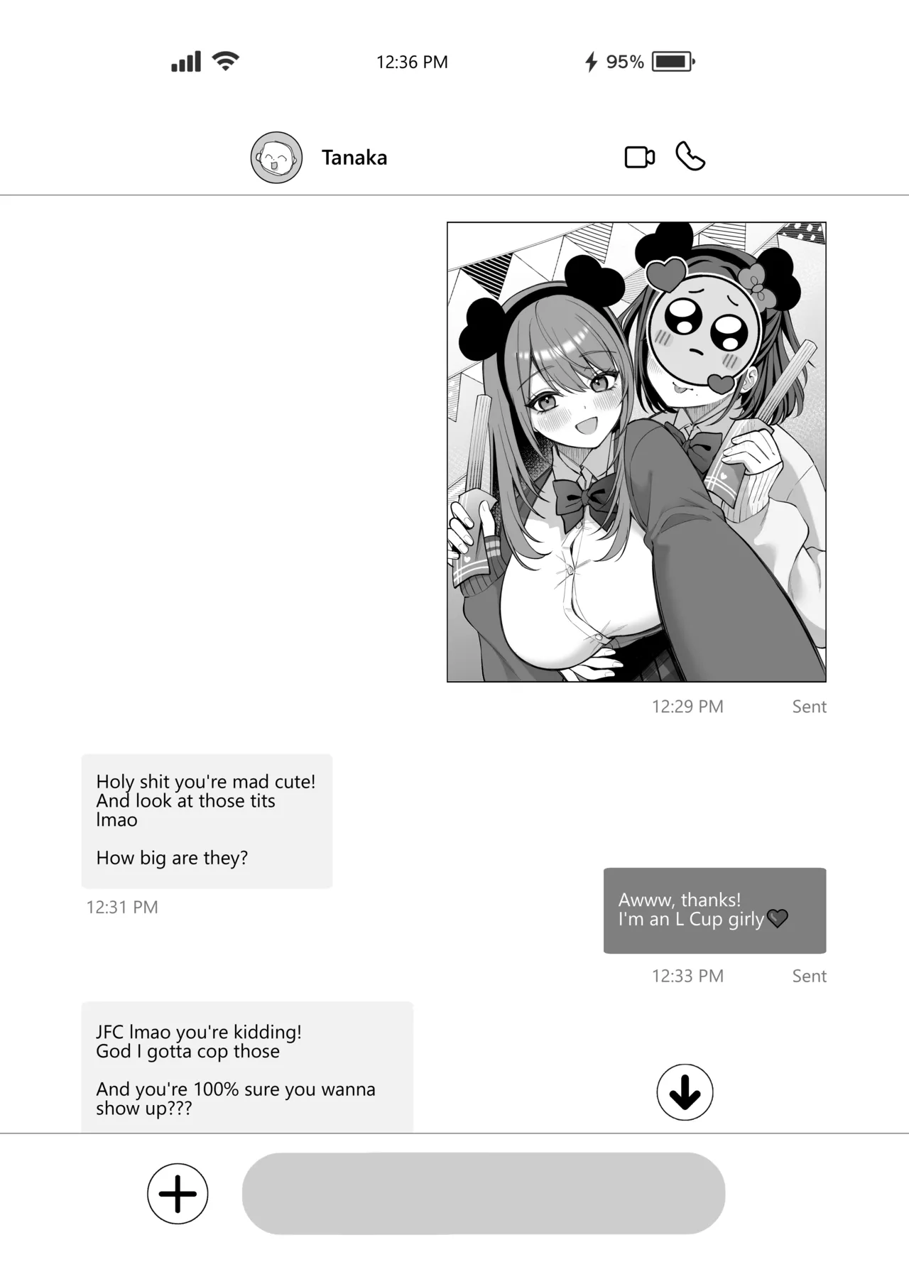 [Ichigo Crown (Yuzuri Ai)]L-Cup Joshidai Nama 20cm Chou Dekachin de AV Debut | An L-Cup College Chick's Porn Escapade with a Behemoth[English] [Digital] Page 4
