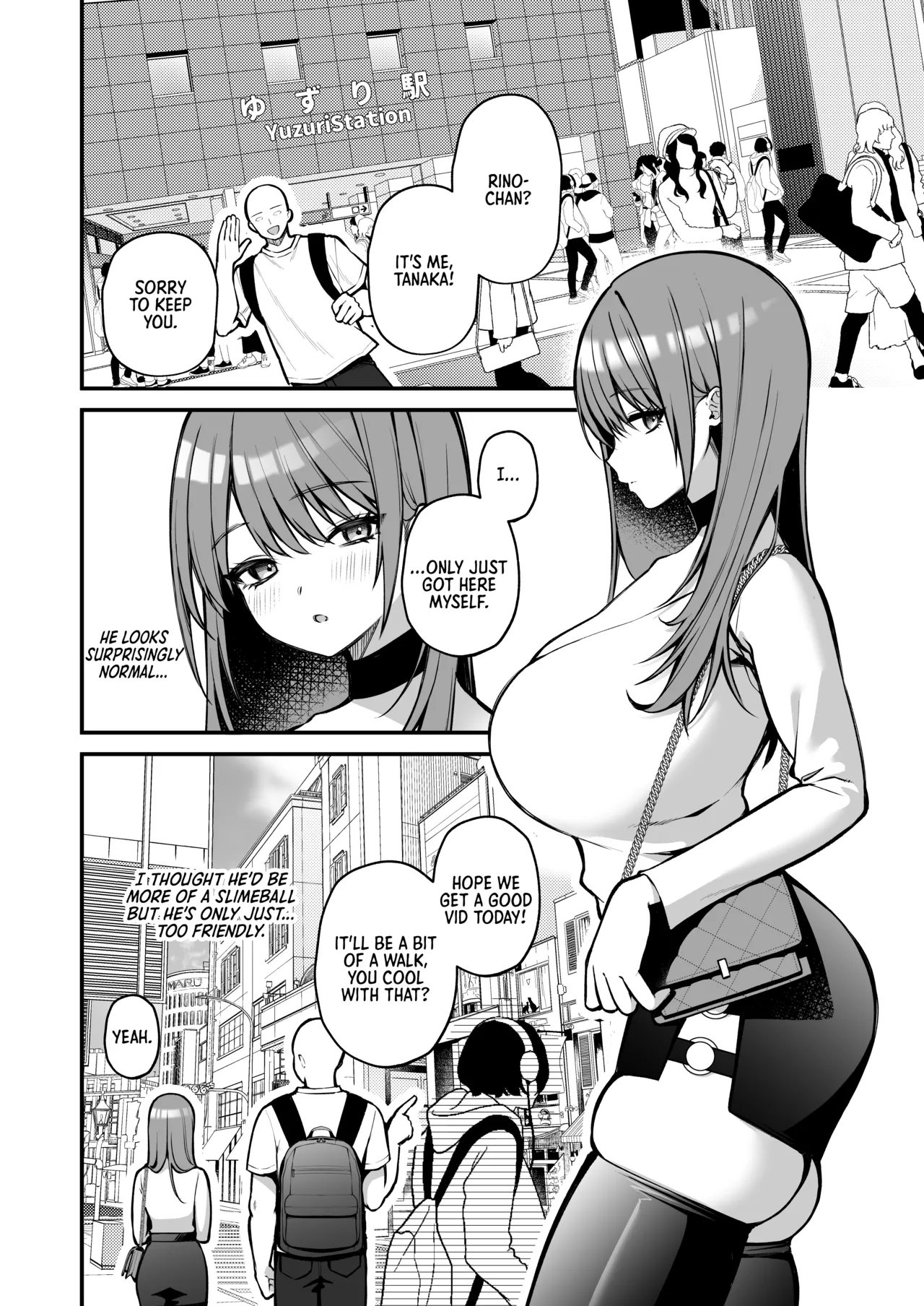 [Ichigo Crown (Yuzuri Ai)]L-Cup Joshidai Nama 20cm Chou Dekachin de AV Debut | An L-Cup College Chick's Porn Escapade with a Behemoth[English] [Digital] Page 6