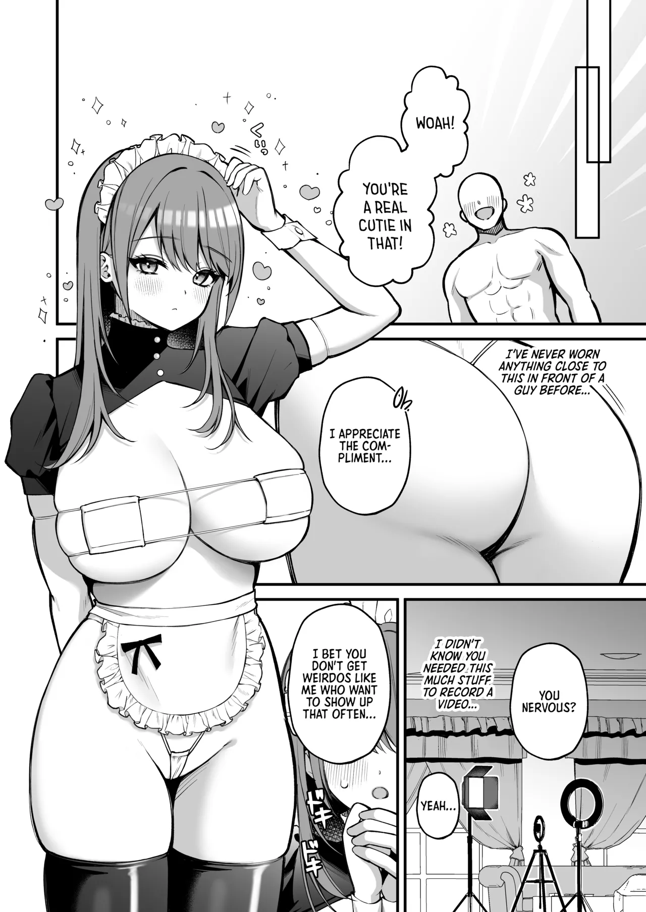 [Ichigo Crown (Yuzuri Ai)]L-Cup Joshidai Nama 20cm Chou Dekachin de AV Debut | An L-Cup College Chick's Porn Escapade with a Behemoth[English] [Digital] Page 8
