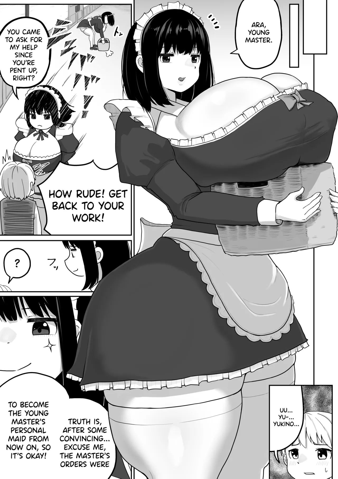 [Dareka no Circle]Bakunyuu Deka Maid ni Onabare Shitara Kuwareta.[English] [SDTLs] Page 26