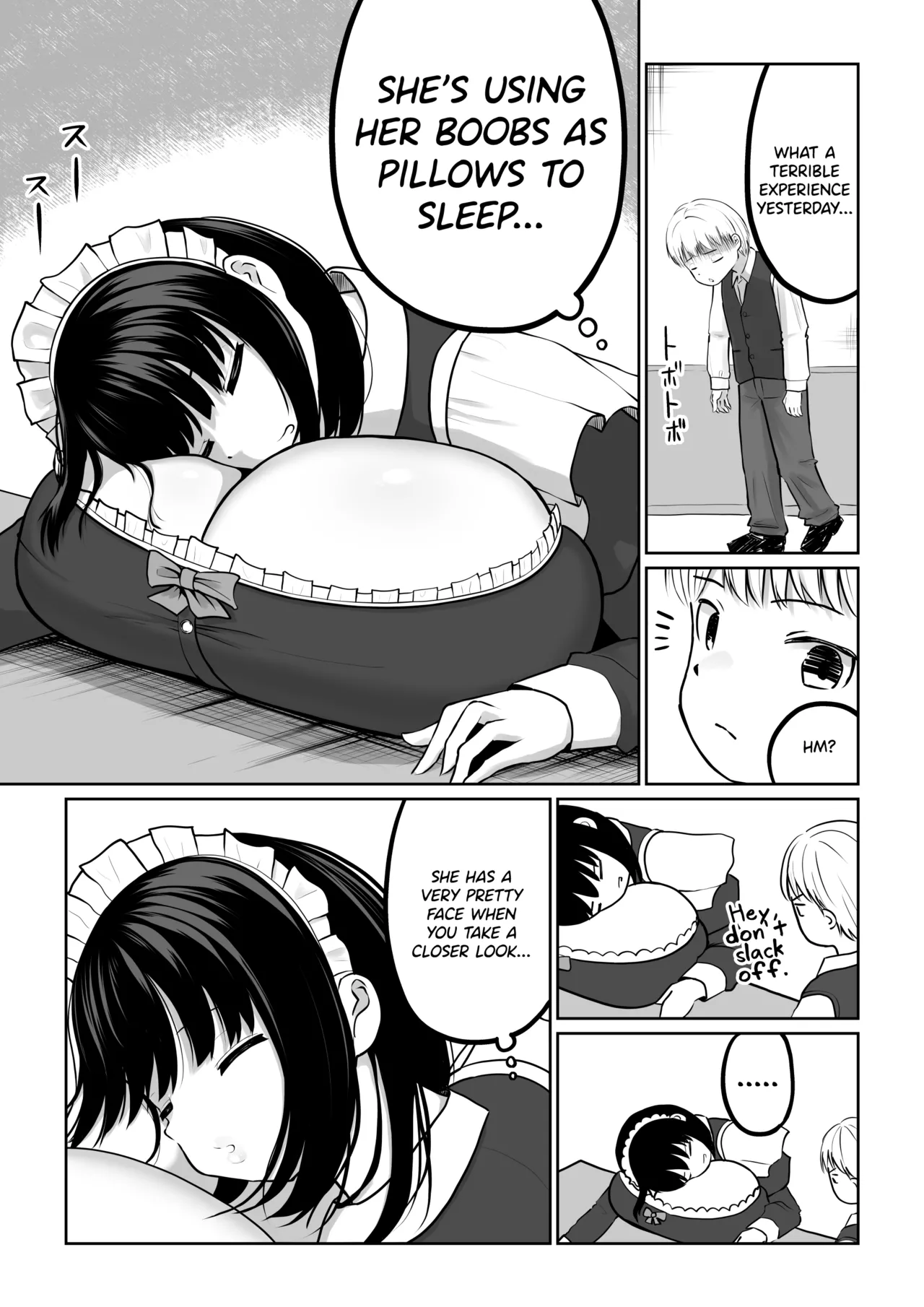 [Dareka no Circle]Bakunyuu Deka Maid ni Onabare Shitara Kuwareta.[English] [SDTLs] Page 70