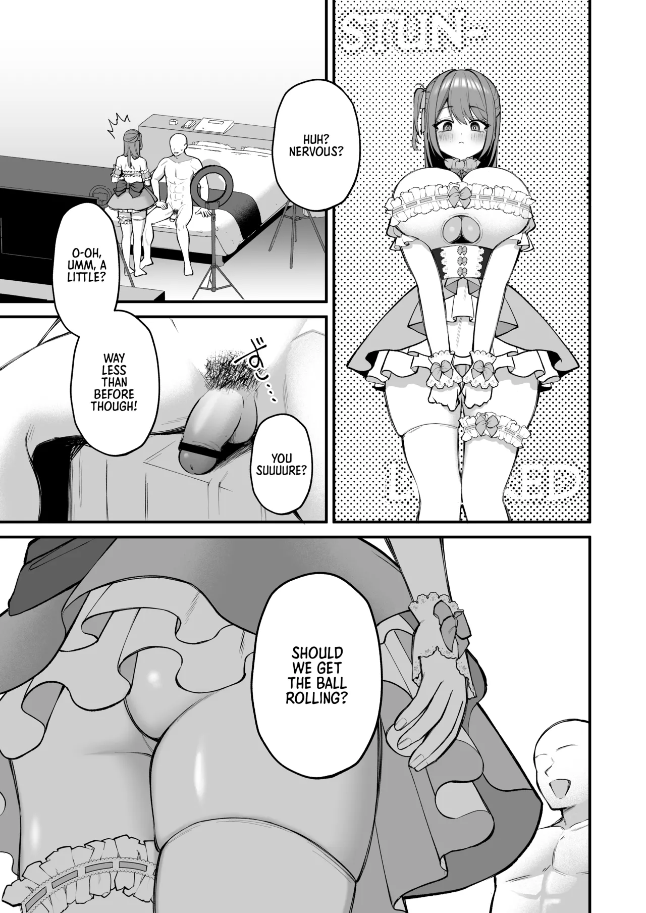 [Ichigo Crown (Yuzuri Ai)]L-Cup Joshidai Nama 20cm Chou Dekachin de AV Debut | An L-Cup College Chick's Porn Escapade with a Behemoth - Paizuri Time[English] [Digital] Page 15
