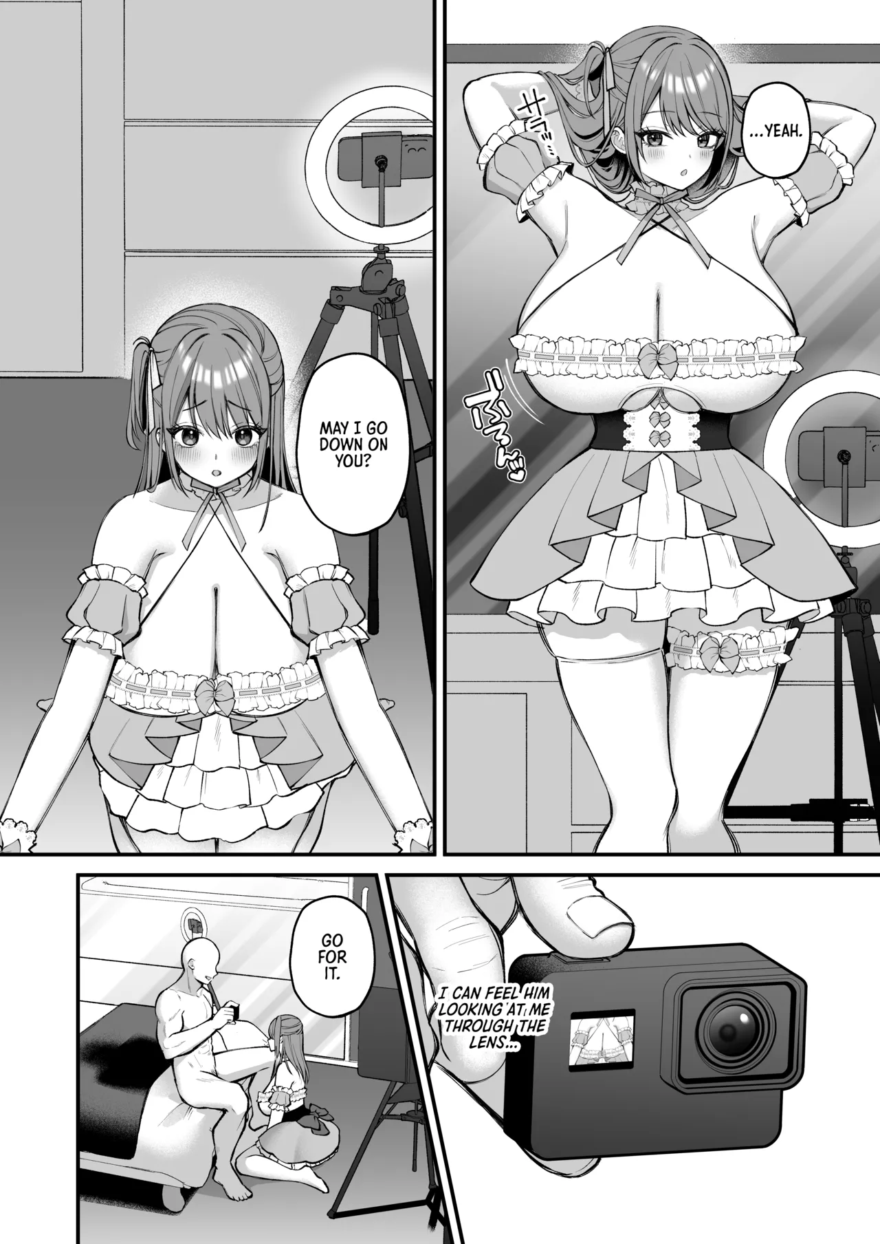 [Ichigo Crown (Yuzuri Ai)]L-Cup Joshidai Nama 20cm Chou Dekachin de AV Debut | An L-Cup College Chick's Porn Escapade with a Behemoth - Paizuri Time[English] [Digital] Page 16