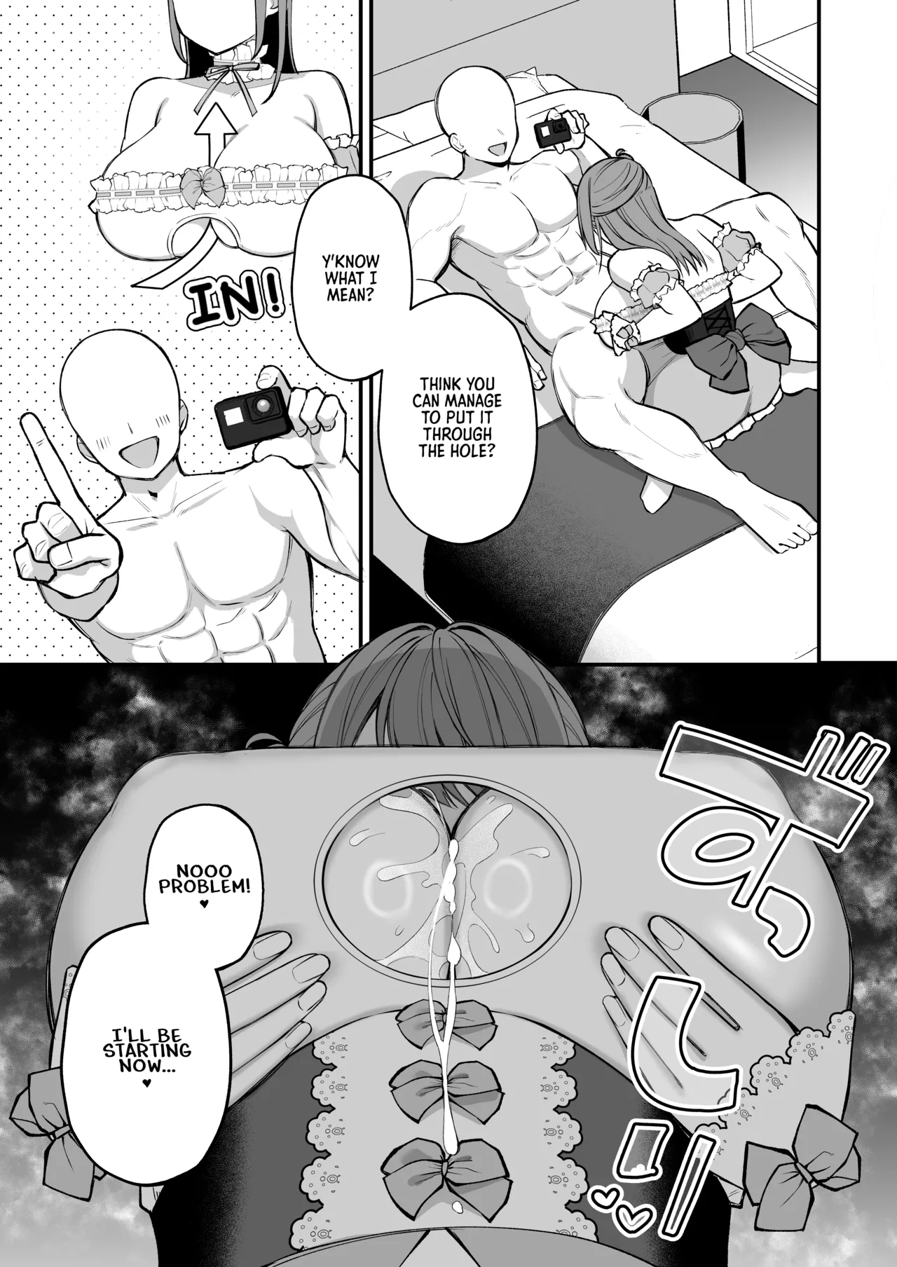 [Ichigo Crown (Yuzuri Ai)]L-Cup Joshidai Nama 20cm Chou Dekachin de AV Debut | An L-Cup College Chick's Porn Escapade with a Behemoth - Paizuri Time[English] [Digital] Page 23