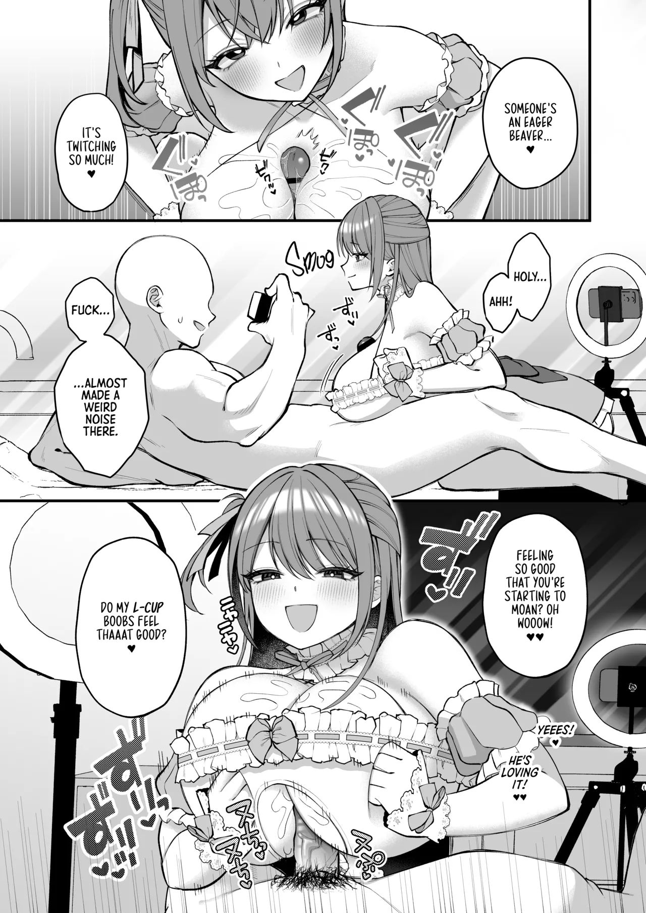 [Ichigo Crown (Yuzuri Ai)]L-Cup Joshidai Nama 20cm Chou Dekachin de AV Debut | An L-Cup College Chick's Porn Escapade with a Behemoth - Paizuri Time[English] [Digital] Page 27