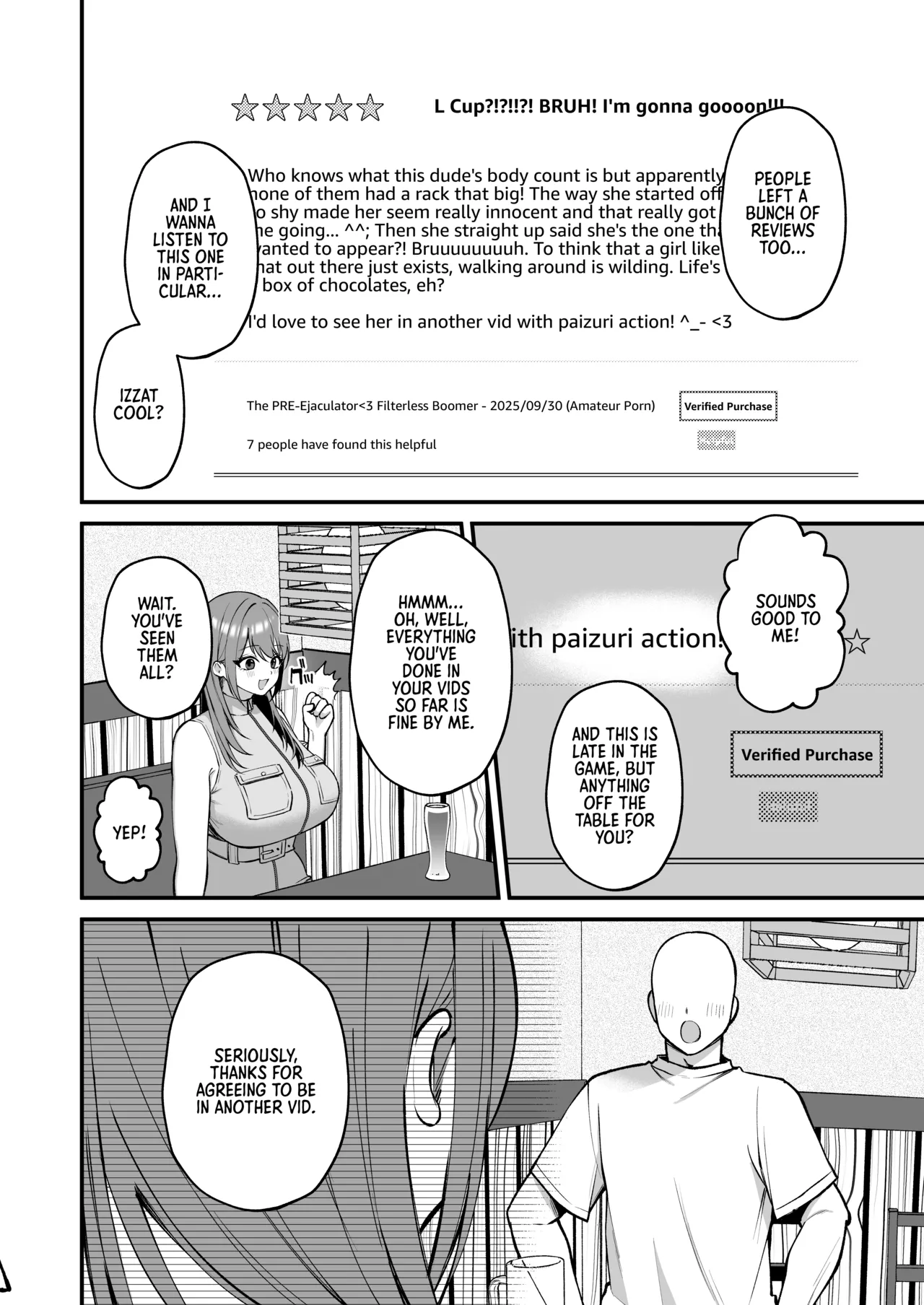 [Ichigo Crown (Yuzuri Ai)]L-Cup Joshidai Nama 20cm Chou Dekachin de AV Debut | An L-Cup College Chick's Porn Escapade with a Behemoth - Paizuri Time[English] [Digital] Page 8