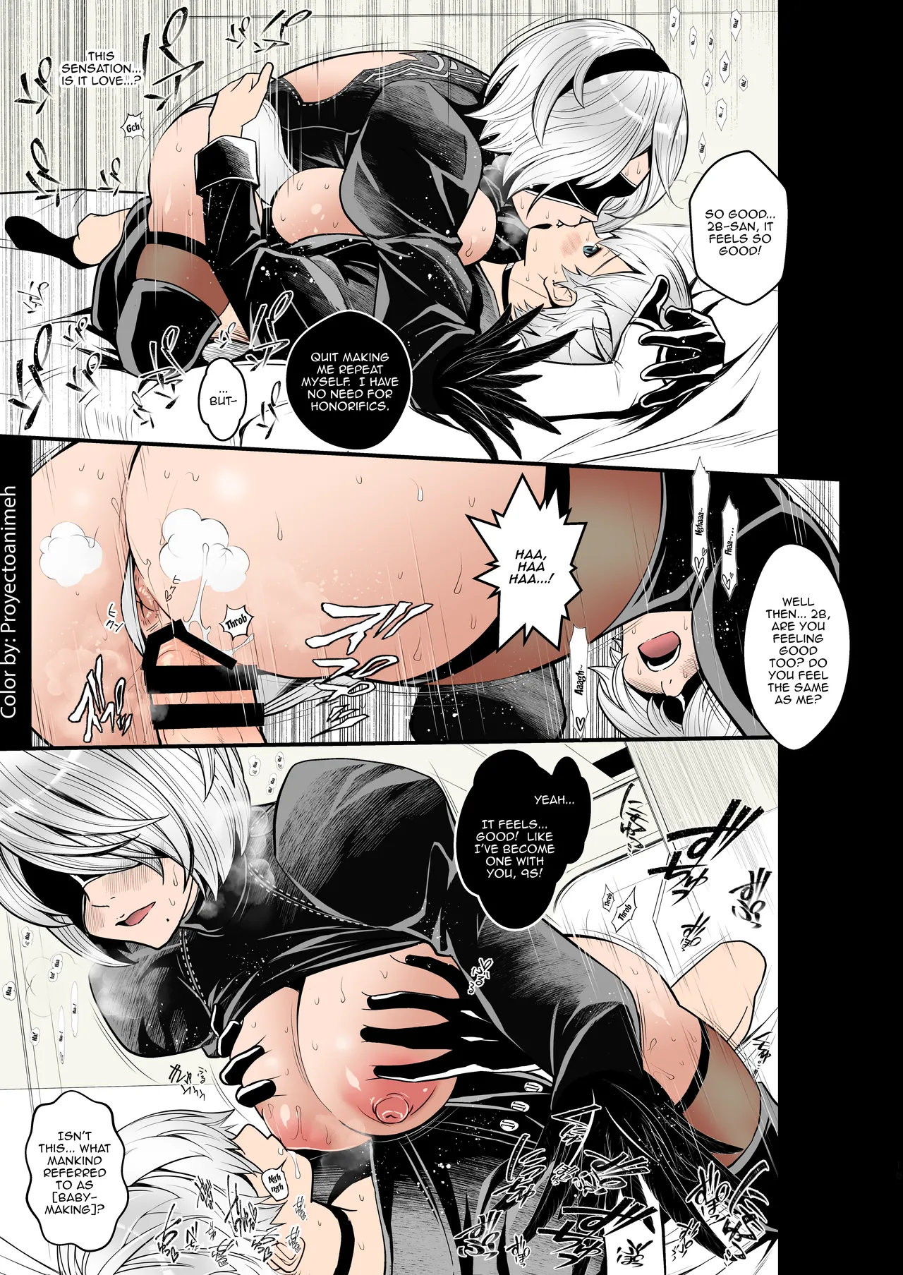 Onna Senshinokyuusoku   Female Warrior Rest (Nier_ Automata) [English] Colorized Page 15