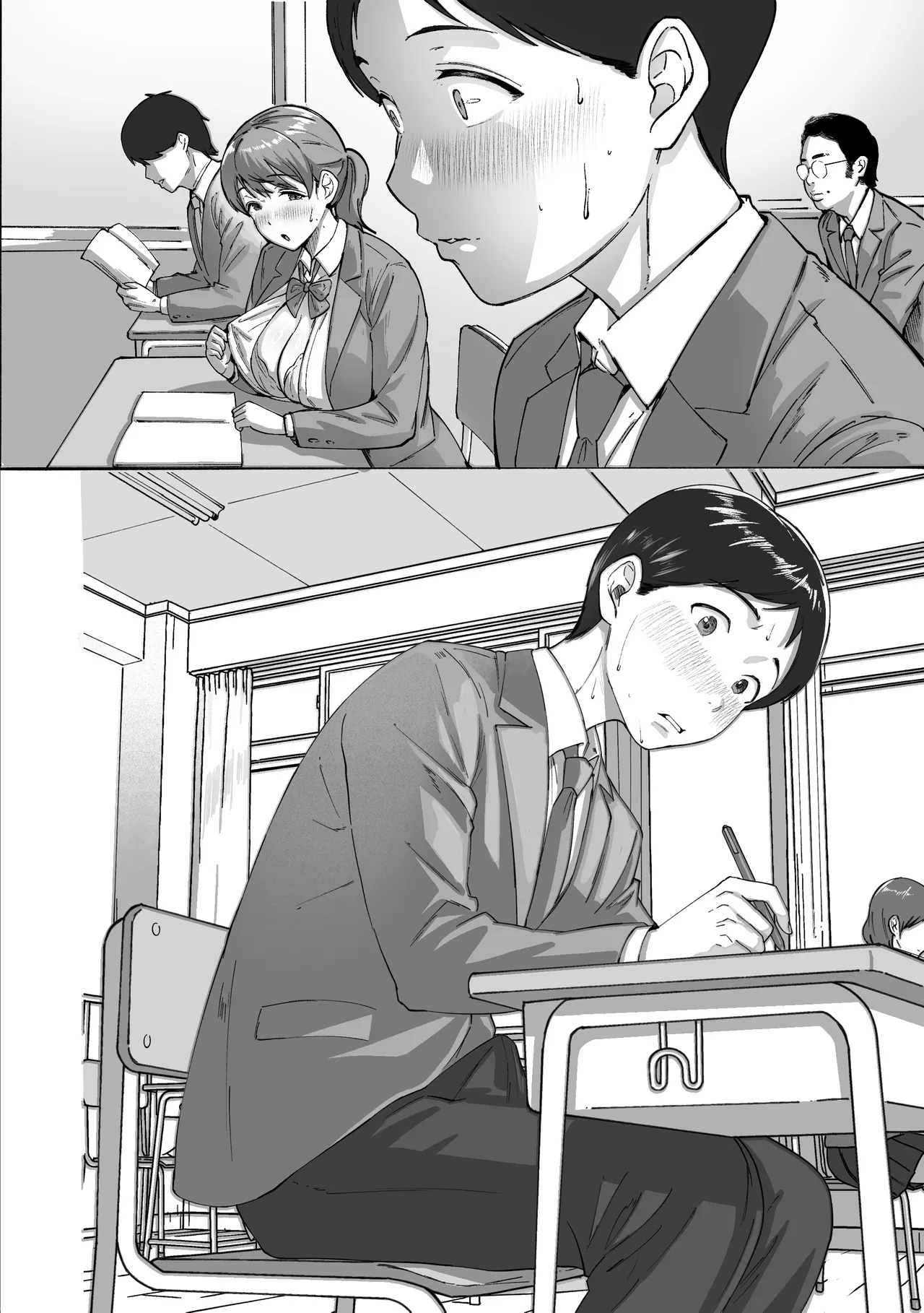 [Himan Boy (Ka-kun)]Nige Chin Complex ~Aza to Kyonyuu Joshi no Chouhatsu ni Bokki Kakushi Nigeta Zako ww~ Page 55
