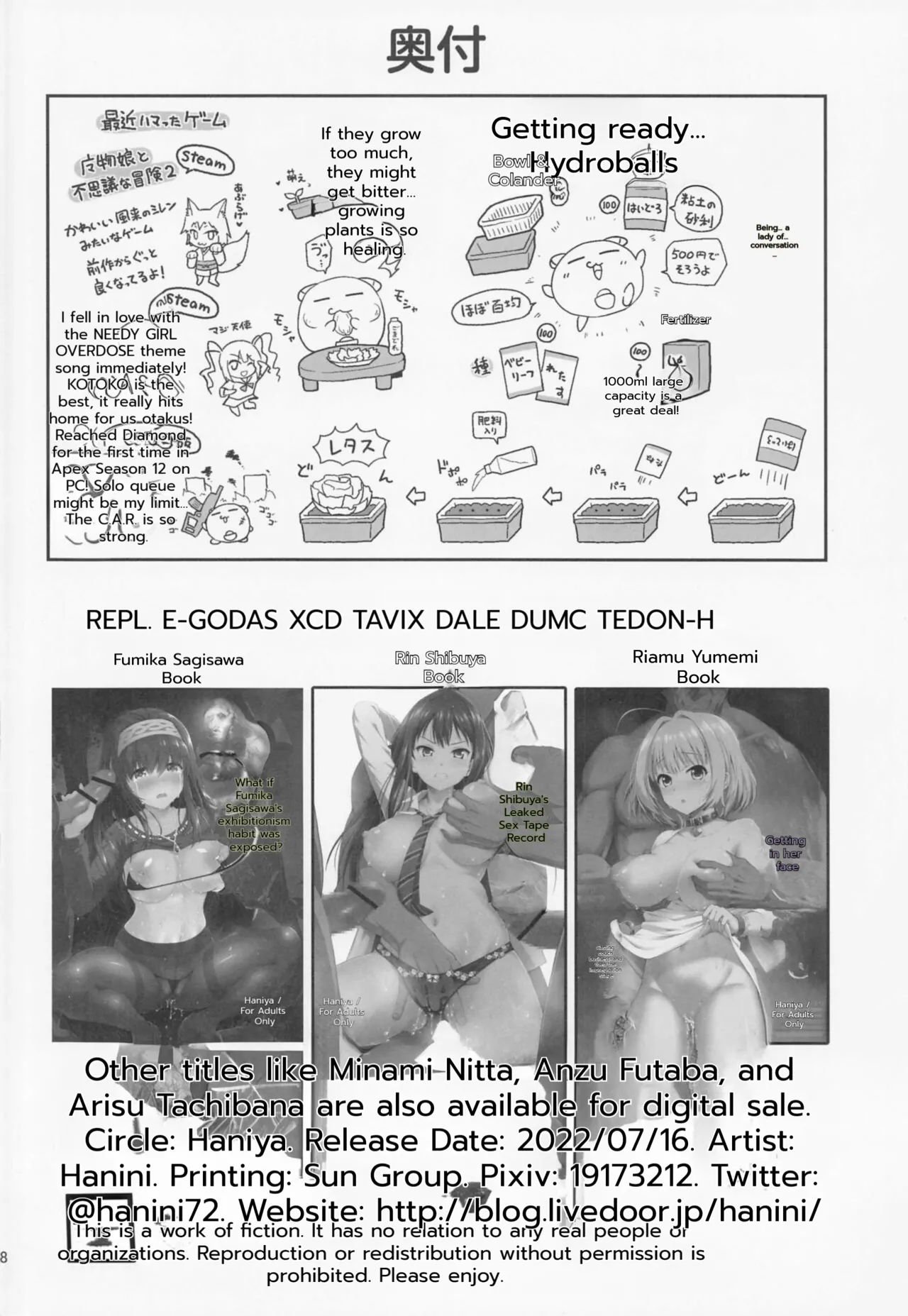 [Haniya (Hanini)]Kankin Idol(THE IDOLM@STER CINDERELLA GIRLS) [MTL] Page 37