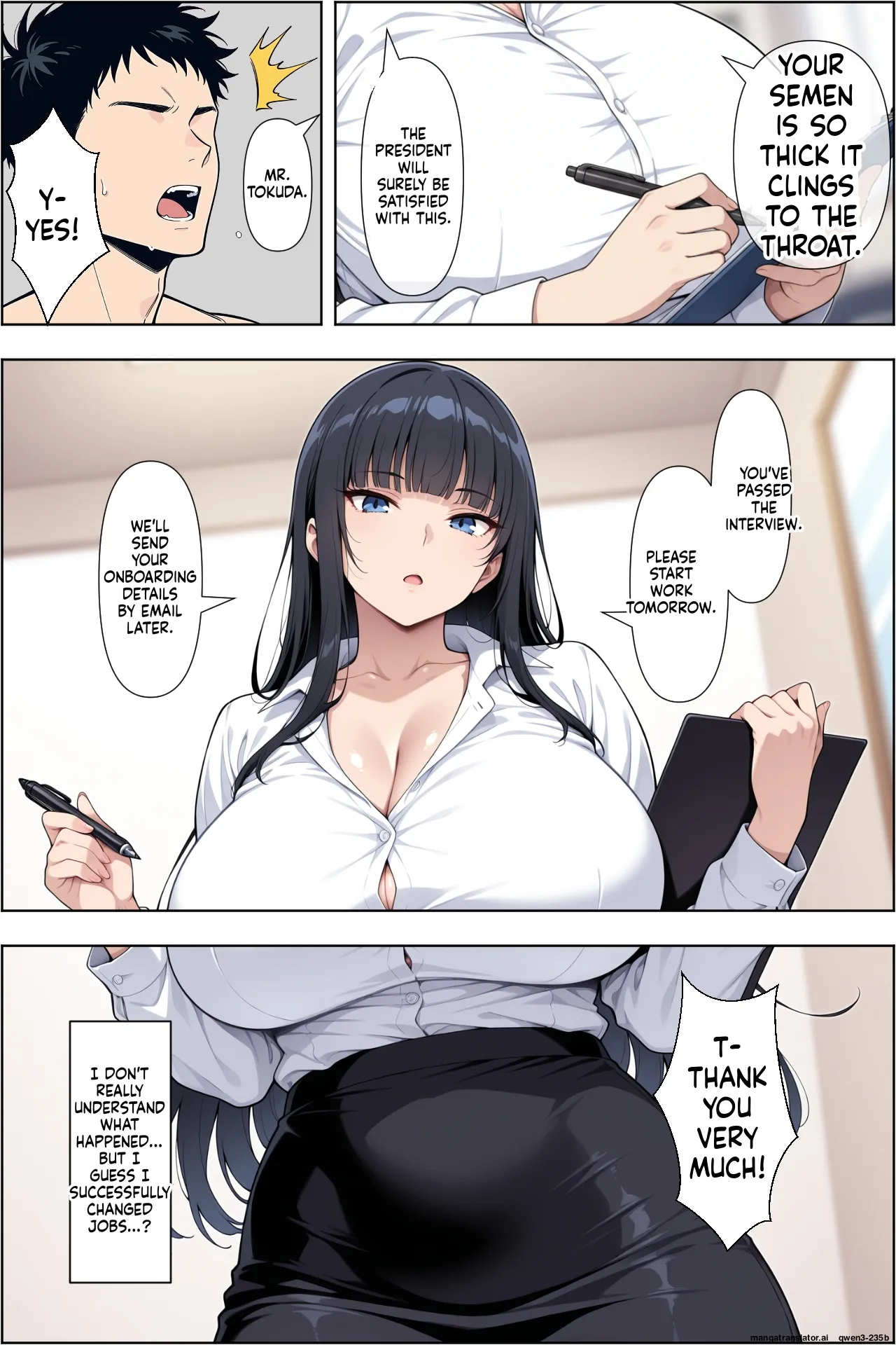 Tenshoku shitara bakunyuu gyaru shachou no seiyoku shori-gakari ni ninmei sareta kudan (Spanish) MTL Page 17