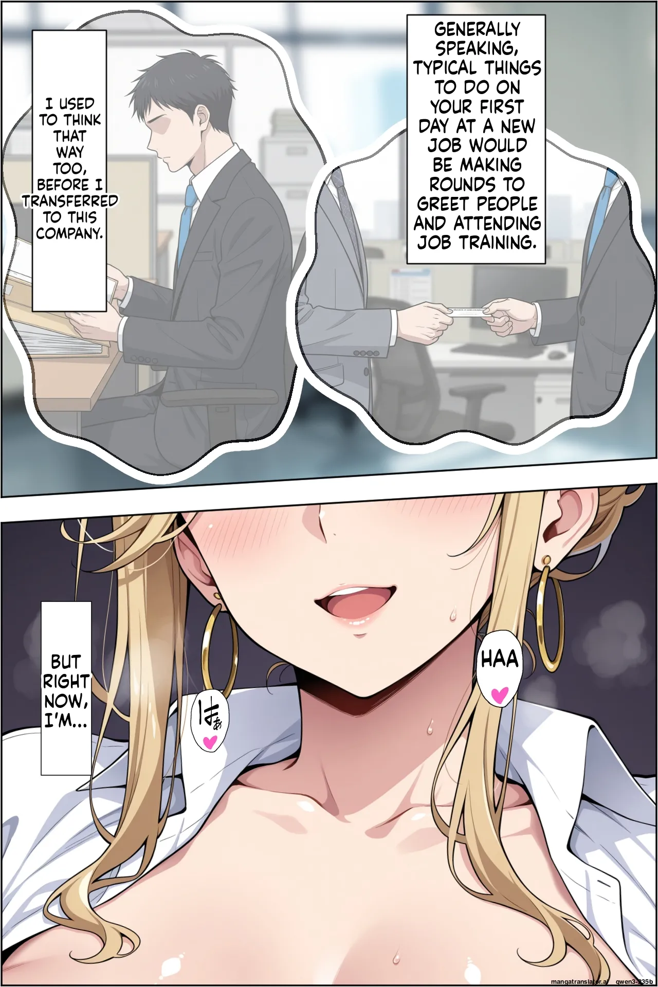 Tenshoku shitara bakunyuu gyaru shachou no seiyoku shori-gakari ni ninmei sareta kudan (Spanish) MTL Page 25