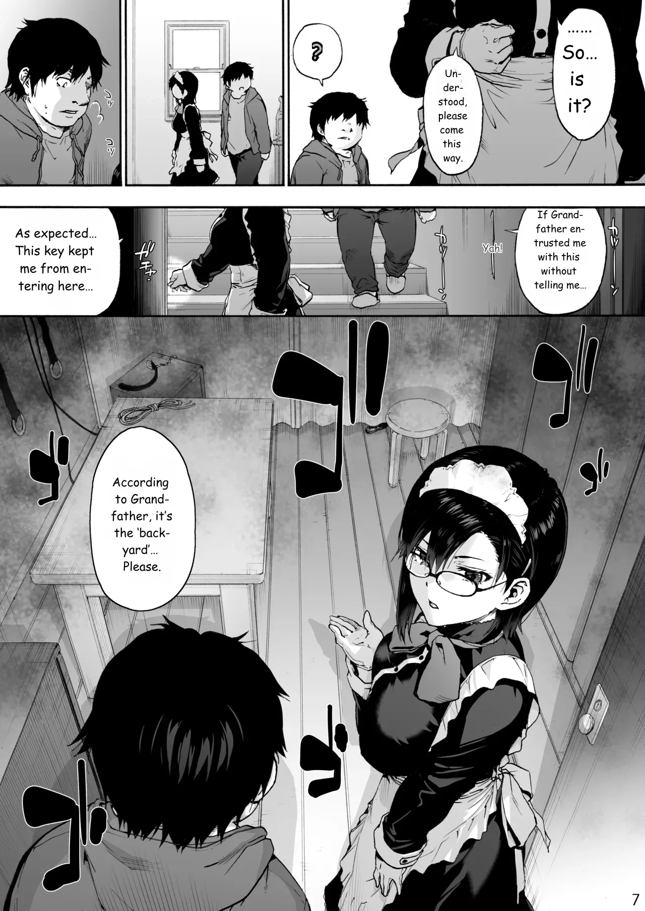 Sousou meikan Futanari Maidsan wa Seiyoku ga Tsuyoi Page 9