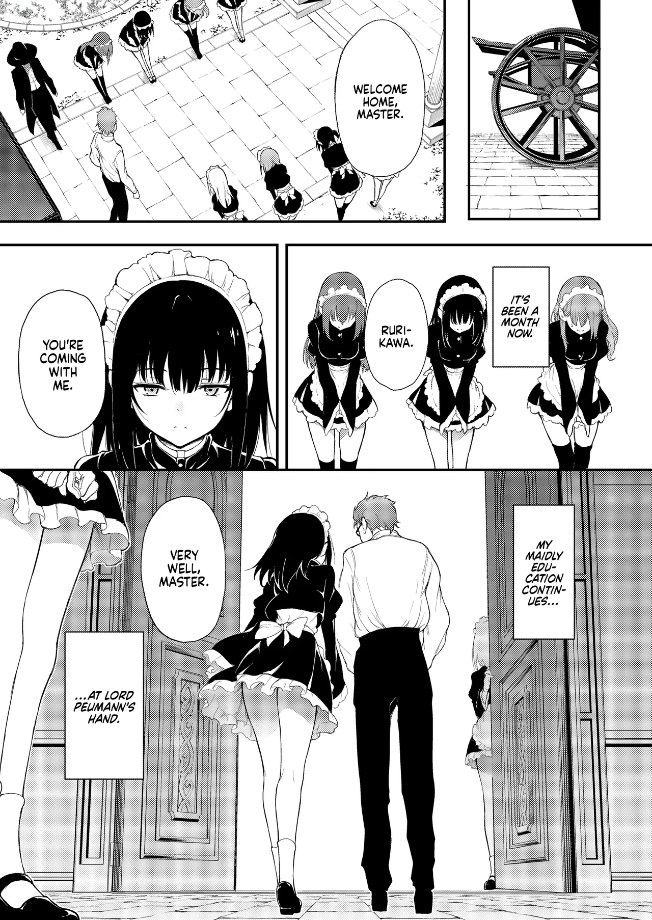 [Kyockchokyock (Kyockcho)]Maid Kyouiku. -Botsuraku Kizoku Rurikawa Tsubaki- | Maid Education: Fallen Aristocrat Rurikawa Tusbaki[English] [J18] [Decensored] [Digital] Page 26