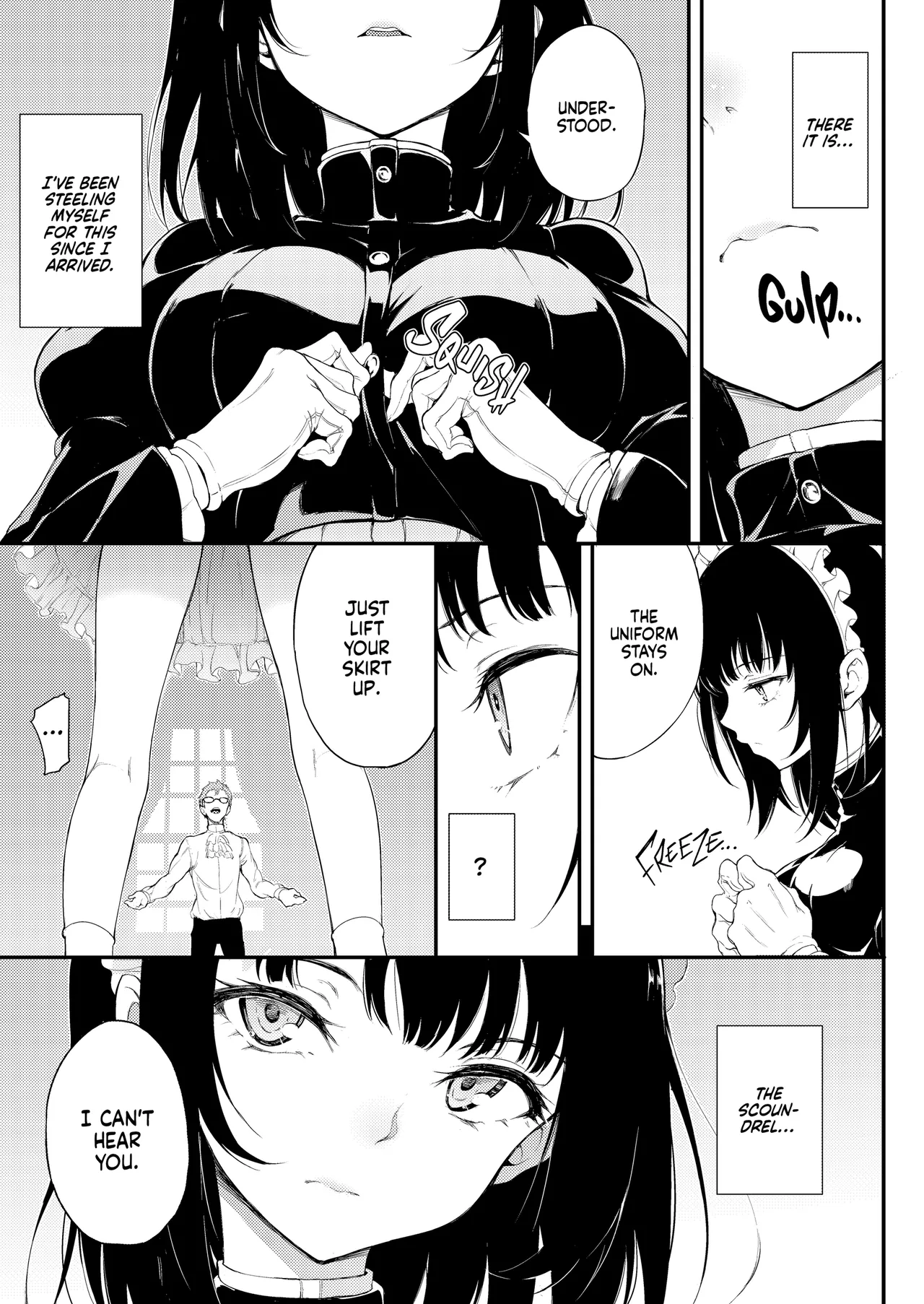[Kyockchokyock (Kyockcho)]Maid Kyouiku. -Botsuraku Kizoku Rurikawa Tsubaki- | Maid Education: Fallen Aristocrat Rurikawa Tusbaki[English] [J18] [Decensored] [Digital] Page 4