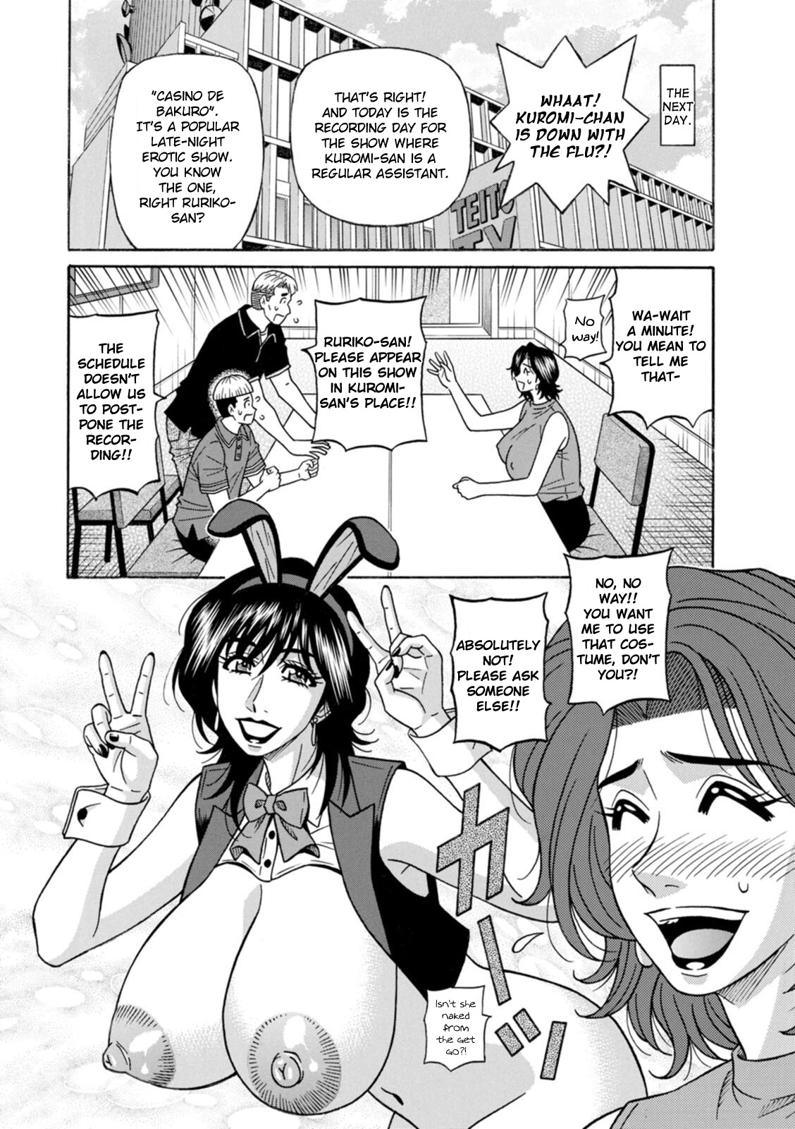 [Ozaki Akira]Miboujin Ana Ruriko no Hinichijuu - The Extraordinary Life of Widow Announcer Ruriko Ch. 1-7[English] Page 27