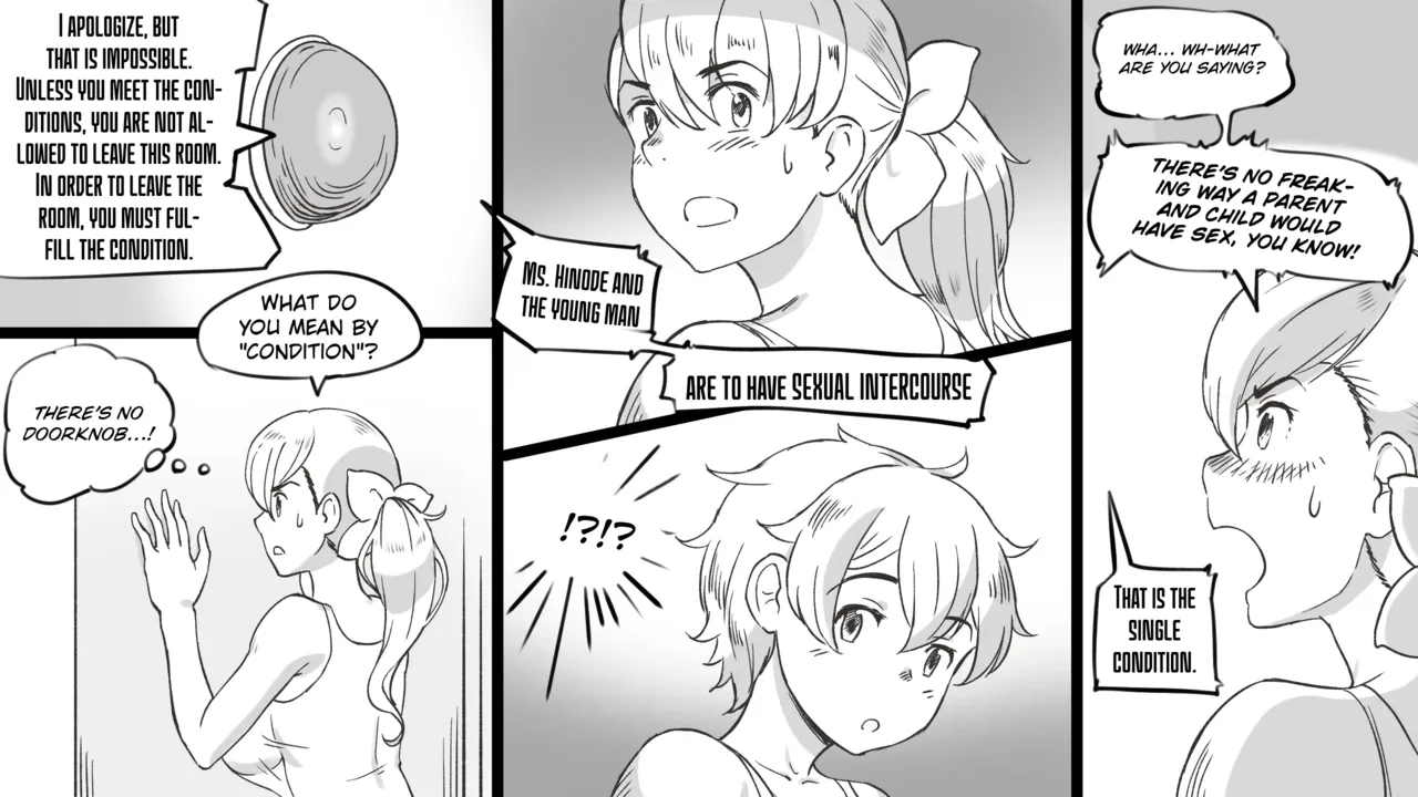 [pink-noise (Mizuiro Megane)]Mama to Shinai to Derarenai Heya (Shota-kun Hen) | The Room I Can't Escape Unless I Do It With Mommy(Shota ver.) [English] Page 9
