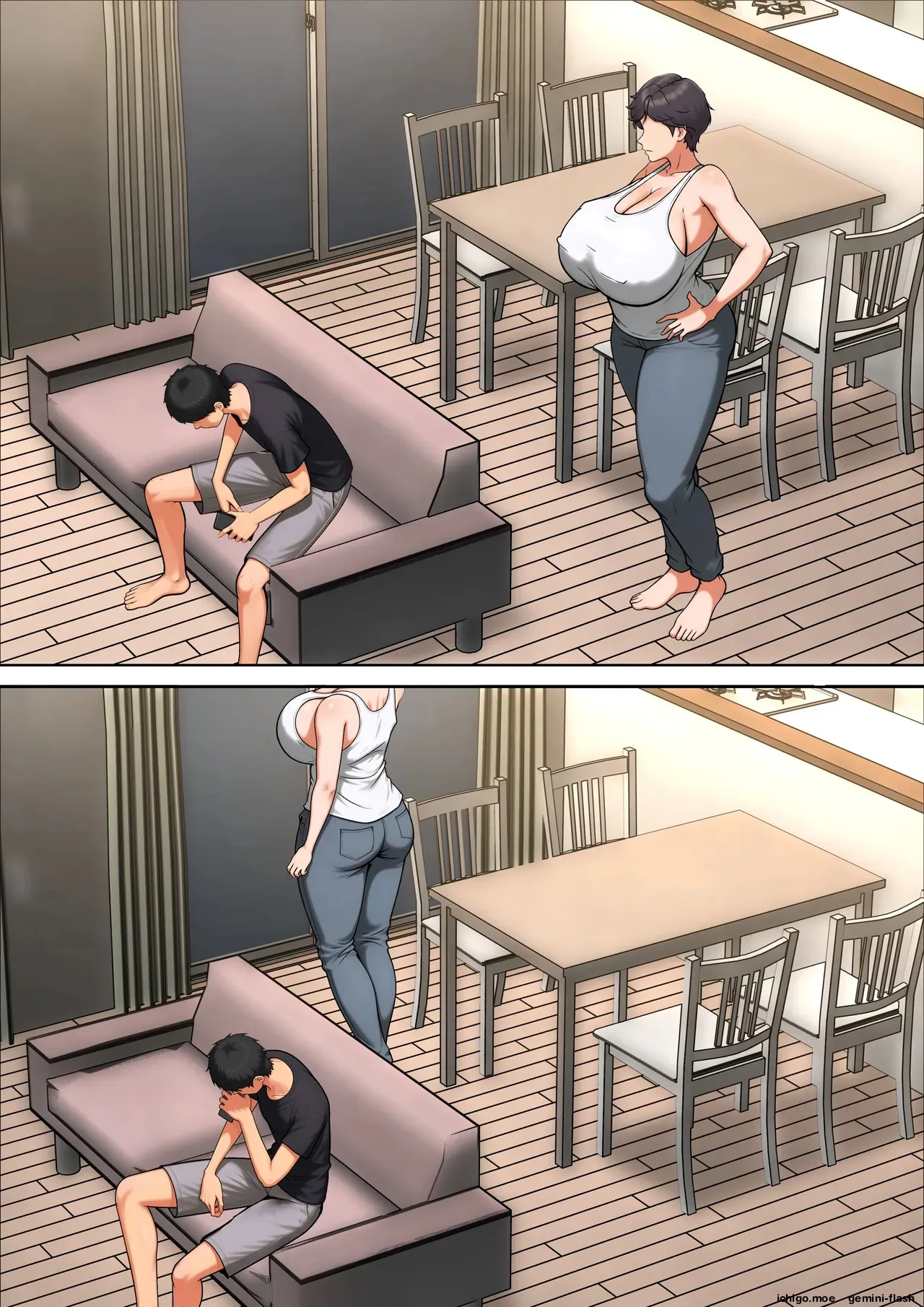 [Pentacle (Shimipan)]Shikatanaku Kaa-chan to Sex Shimasu 9 Page 13