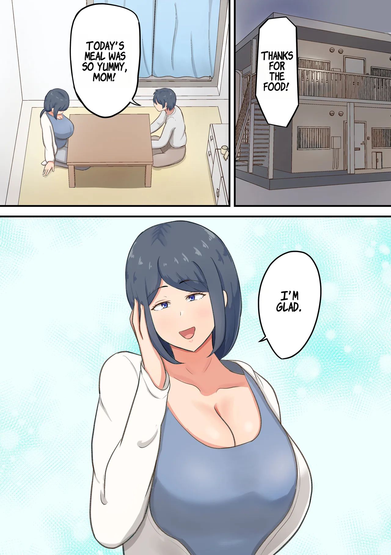 [Shirakumo Zen]Rokujou Hitoma no Apart de Okaa-san to Icha Love Sex Seikatsu[English] Page 2