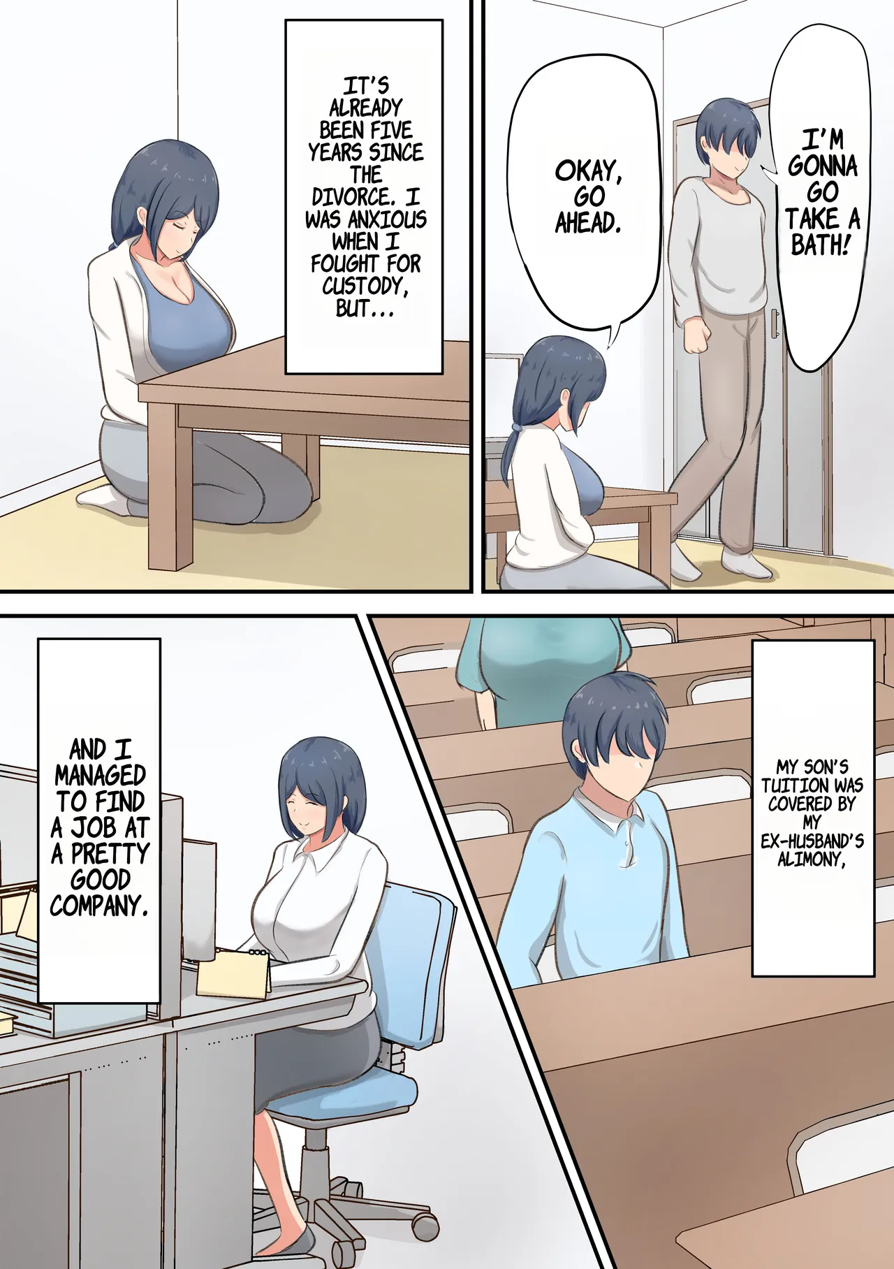 [Shirakumo Zen]Rokujou Hitoma no Apart de Okaa-san to Icha Love Sex Seikatsu[English] Page 3