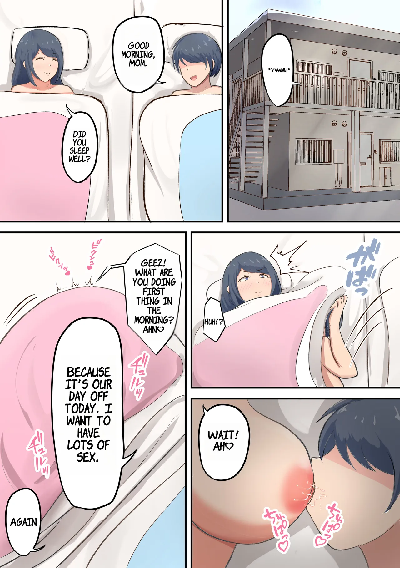 [Shirakumo Zen]Rokujou Hitoma no Apart de Okaa-san to Icha Love Sex Seikatsu[English] Page 36