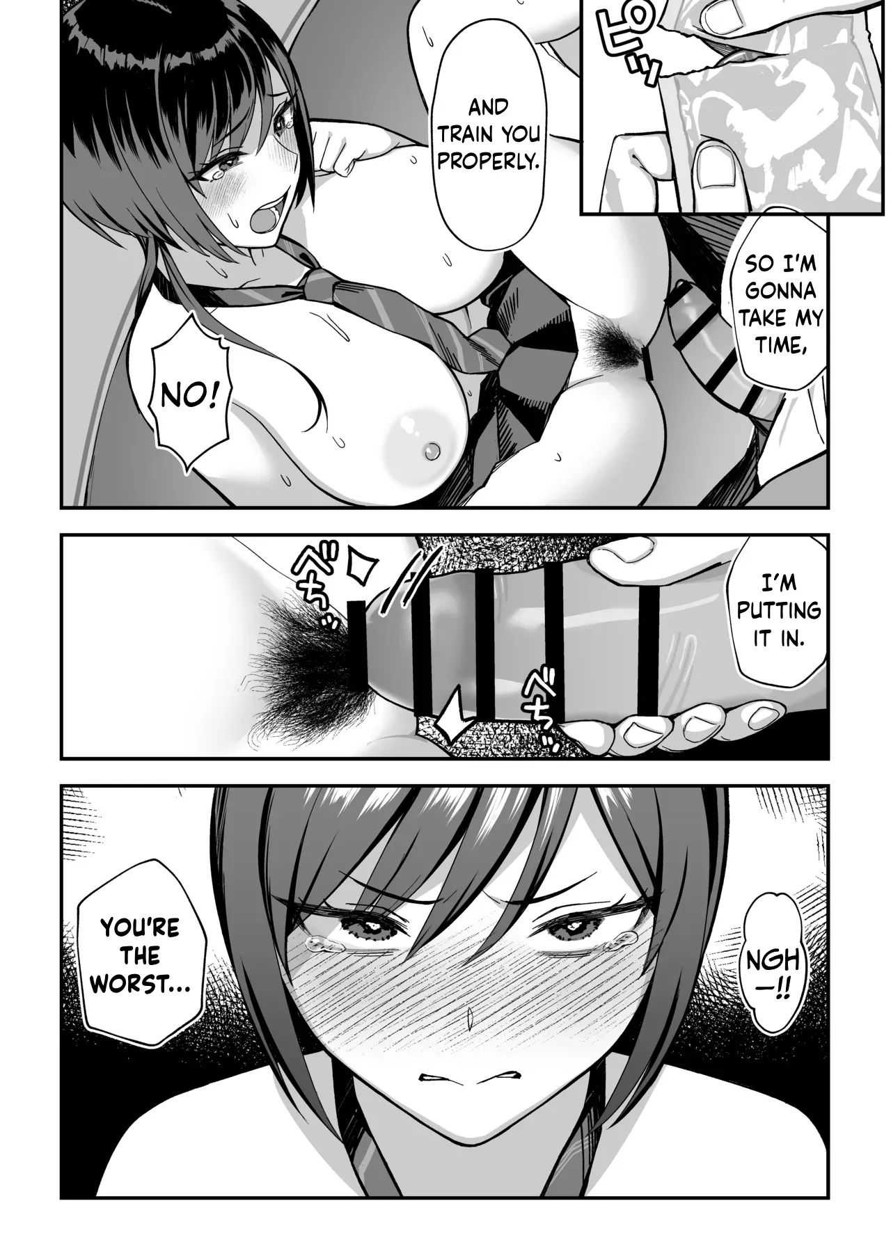 [Ebisuya (Yuzuriha)]InCha na Ore dake ga Shitteiru Seitokaichou no Uragawa. ~Kakure Kyonyuu no Senpai ga Kairaku ni Kuppuku Shite Ochiru made~[ENGRISH][CharlesWHITE][CRACKERTL] Page 35