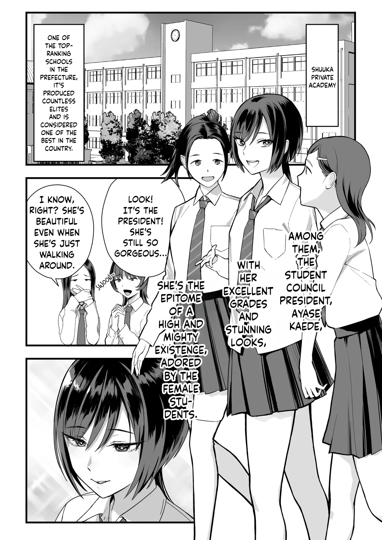 [Ebisuya (Yuzuriha)]InCha na Ore dake ga Shitteiru Seitokaichou no Uragawa. ~Kakure Kyonyuu no Senpai ga Kairaku ni Kuppuku Shite Ochiru made~[ENGRISH][CharlesWHITE][CRACKERTL] Page 3