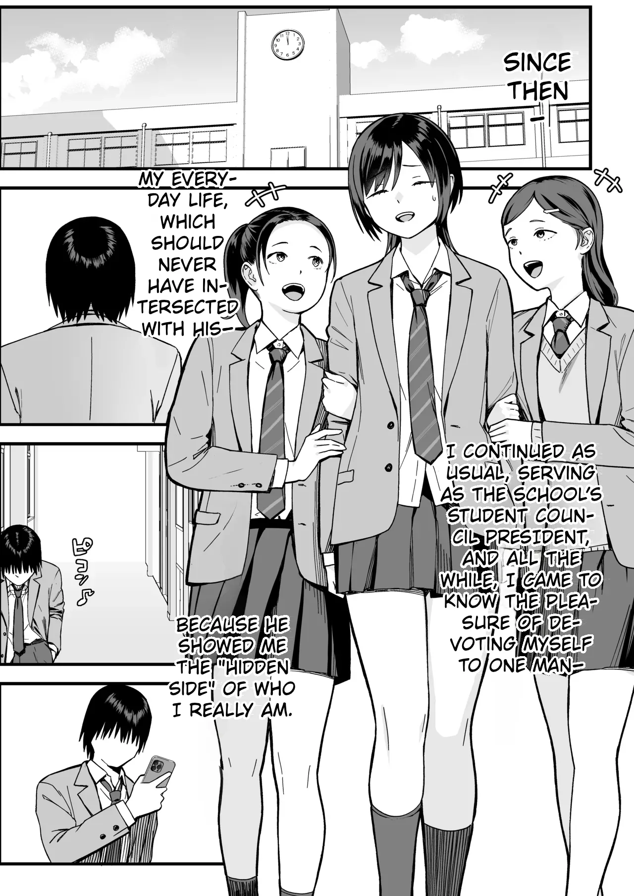 [Ebisuya (Yuzuriha)]InCha na Ore dake ga Shitteiru Seitokaichou no Uragawa. ~Kakure Kyonyuu no Senpai ga Kairaku ni Kuppuku Shite Ochiru made~[ENGRISH][CharlesWHITE][CRACKERTL] Page 85
