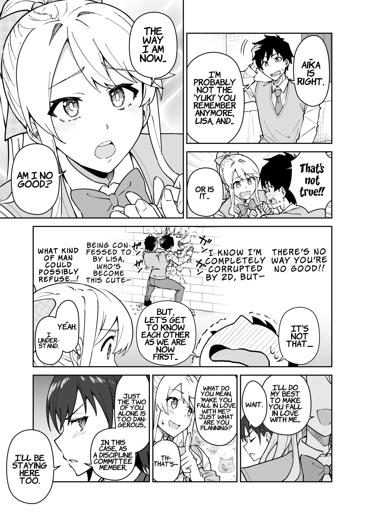 [Syunichi Kansuu (Syunichi)]Cross My Heart ~Tsundere Fuuki Iin to Kinpatsu Bishoujo Ryuugakusei~ | Cross My Heart ~The Tsundere Disciplinary Committee Member and the Beautiful Blonde Exchange Student~[English] [LKK•Scans] [Digital] Page 16