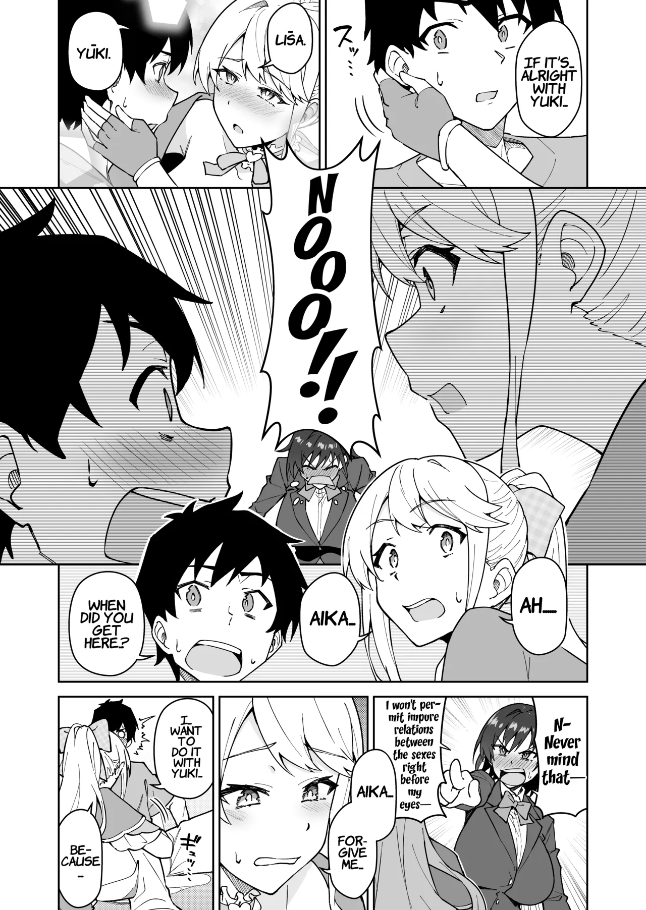 [Syunichi Kansuu (Syunichi)]Cross My Heart ~Tsundere Fuuki Iin to Kinpatsu Bishoujo Ryuugakusei~ | Cross My Heart ~The Tsundere Disciplinary Committee Member and the Beautiful Blonde Exchange Student~[English] [LKK•Scans] [Digital] Page 20