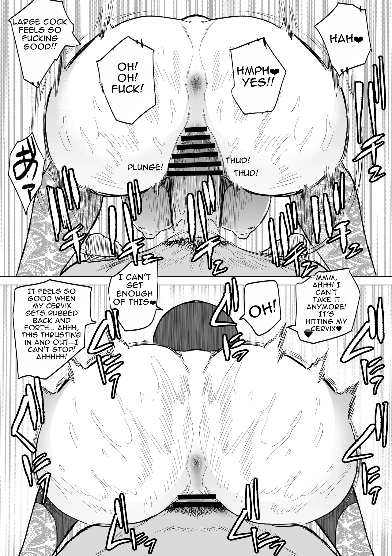 [HIDARIkiki (Kizuki Rei)]Dekamara Nakadashi Haraboko Izon na Hitozuma Zenpen | A married woman addicted to huge cocks - Part 1[English] [MTL] Page 18