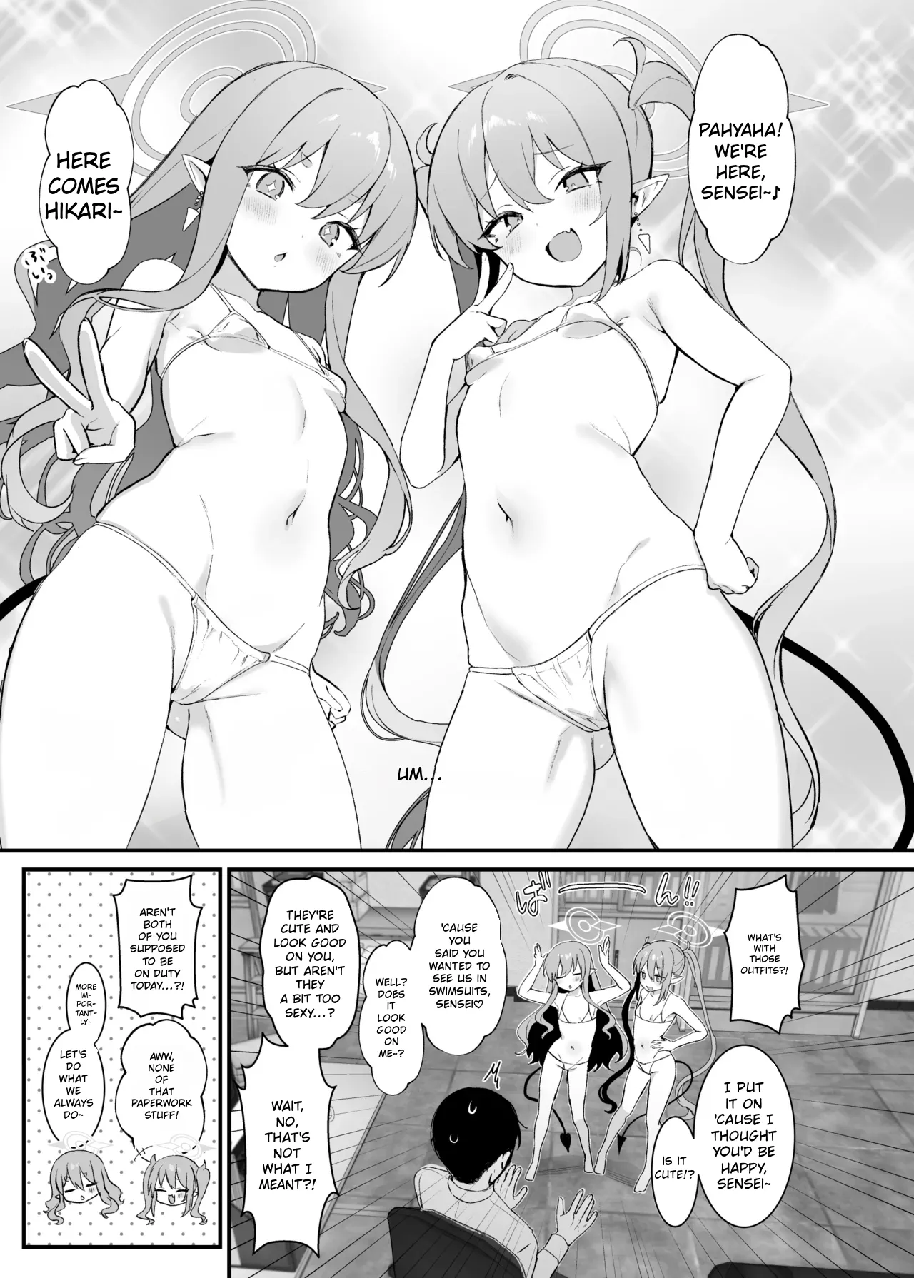 [Bishojojisan (Bisho Oji)]Highlander Shuposhupo Renketsu Jiken | Highlander Shupo Shupo Train-Linking Incident(Blue Archive) [English] [Nozomi Mama Scans] [Digital] Page 2