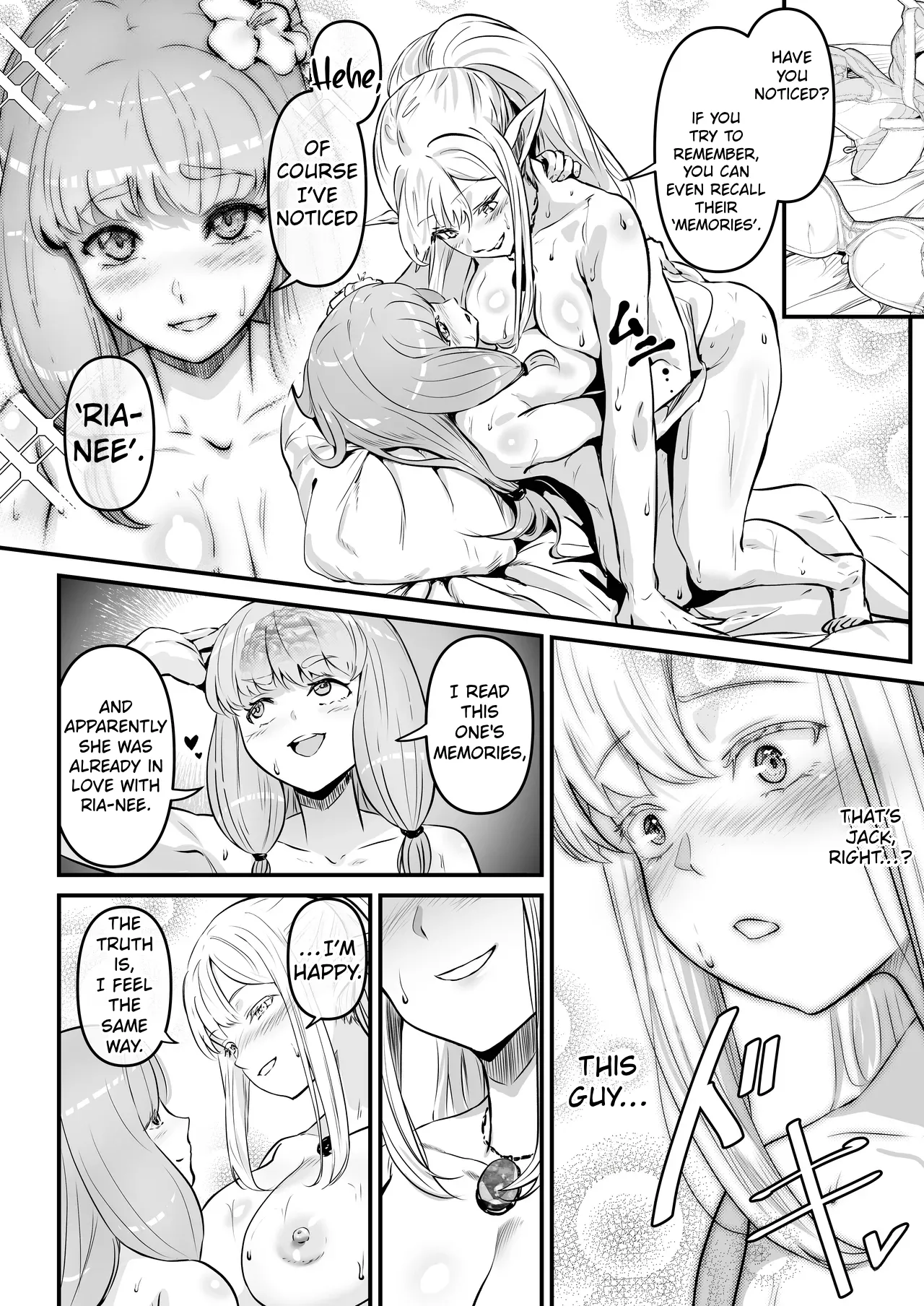 [Minaduki Nanana no TS Senichiya (Mishima Psycho)]Touzoku Combi ga Bishoujo Elf & Mura Musume to Irekawari Nottoru Hanashi | A story about a pair of thieves who swap bodies with a beautiful elf and a village girl and take over their lives.[English] [Digital] Page 15