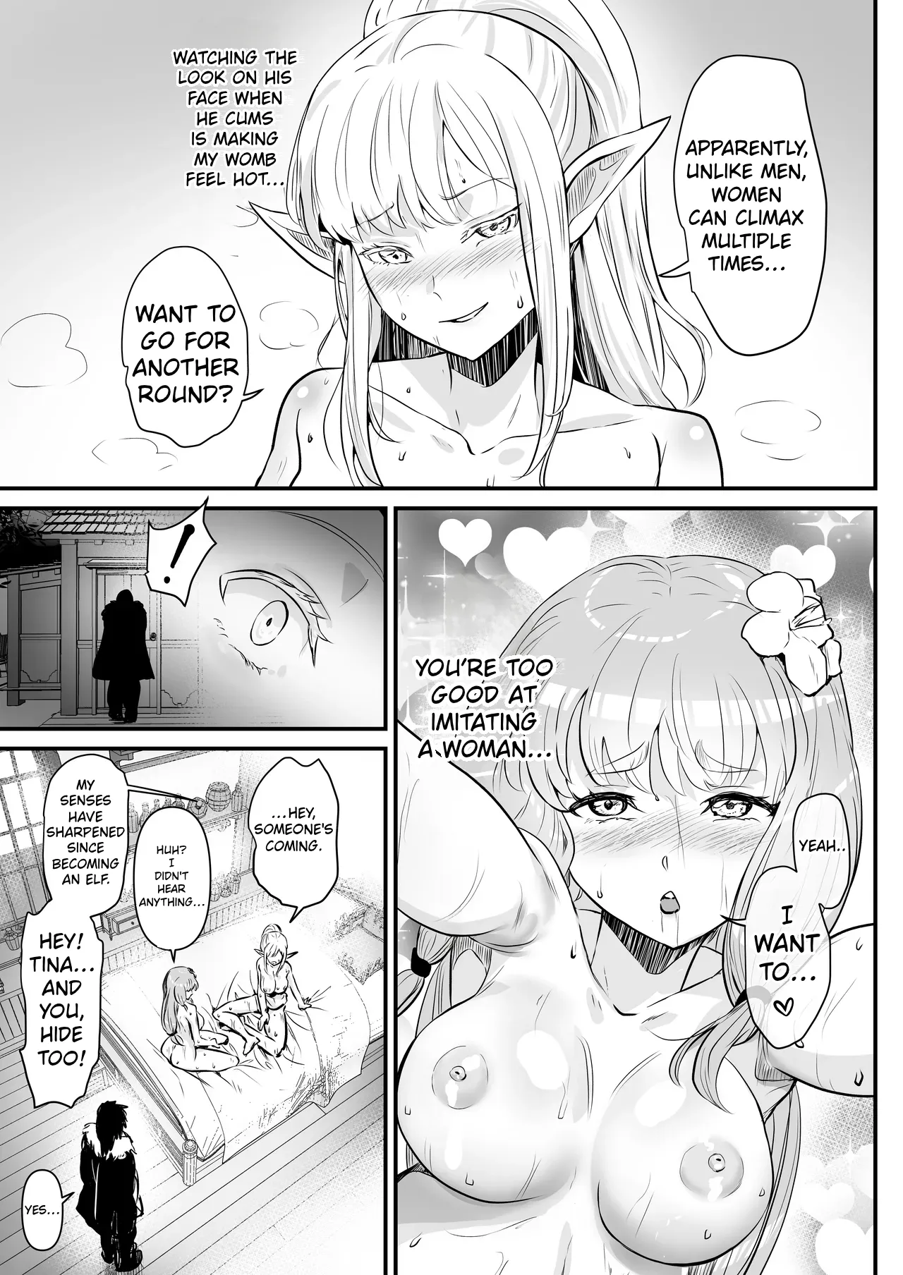 [Minaduki Nanana no TS Senichiya (Mishima Psycho)]Touzoku Combi ga Bishoujo Elf & Mura Musume to Irekawari Nottoru Hanashi | A story about a pair of thieves who swap bodies with a beautiful elf and a village girl and take over their lives.[English] [Digital] Page 20