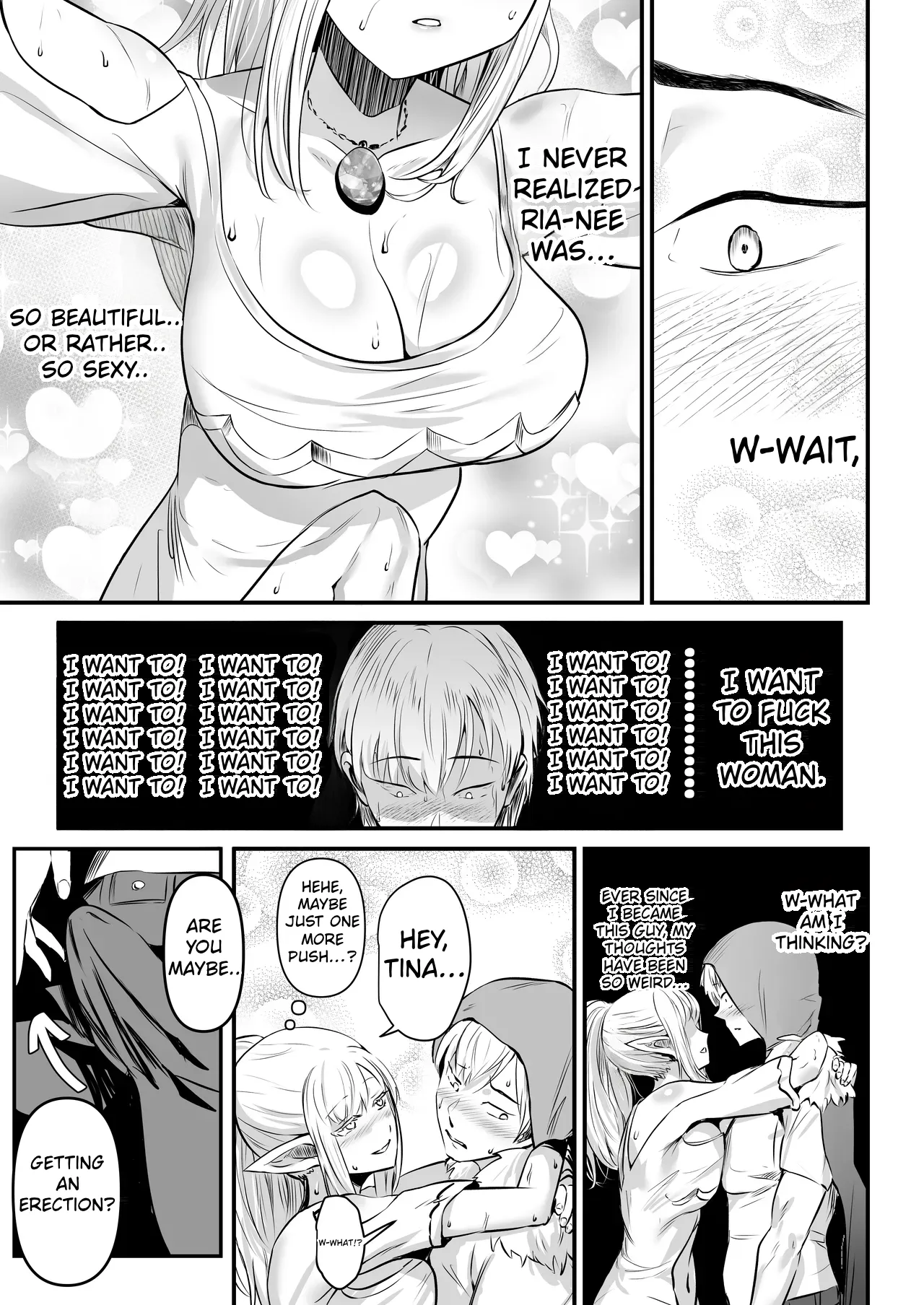 [Minaduki Nanana no TS Senichiya (Mishima Psycho)]Touzoku Combi ga Bishoujo Elf & Mura Musume to Irekawari Nottoru Hanashi | A story about a pair of thieves who swap bodies with a beautiful elf and a village girl and take over their lives.[English] [Digital] Page 22