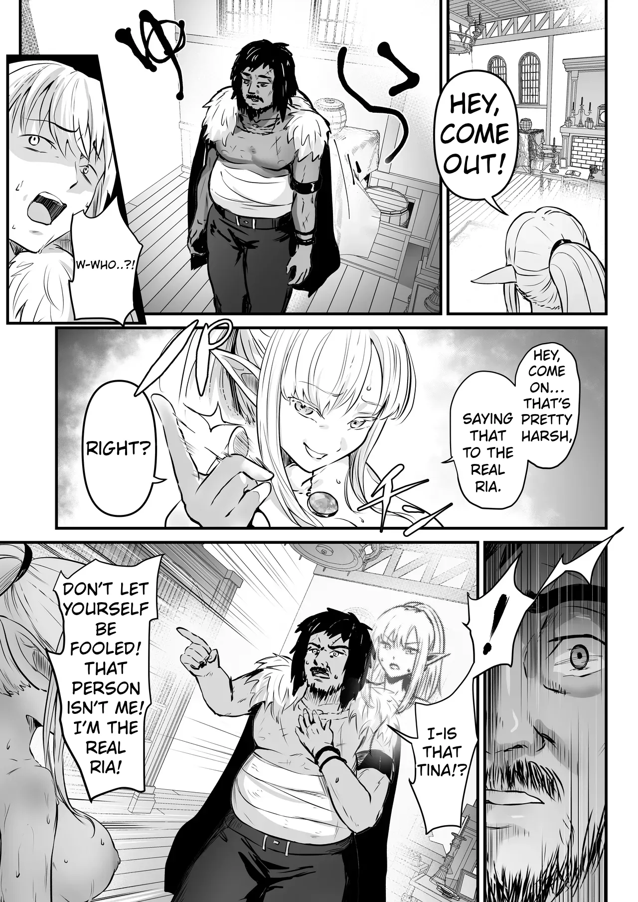 [Minaduki Nanana no TS Senichiya (Mishima Psycho)]Touzoku Combi ga Bishoujo Elf & Mura Musume to Irekawari Nottoru Hanashi | A story about a pair of thieves who swap bodies with a beautiful elf and a village girl and take over their lives.[English] [Digital] Page 30