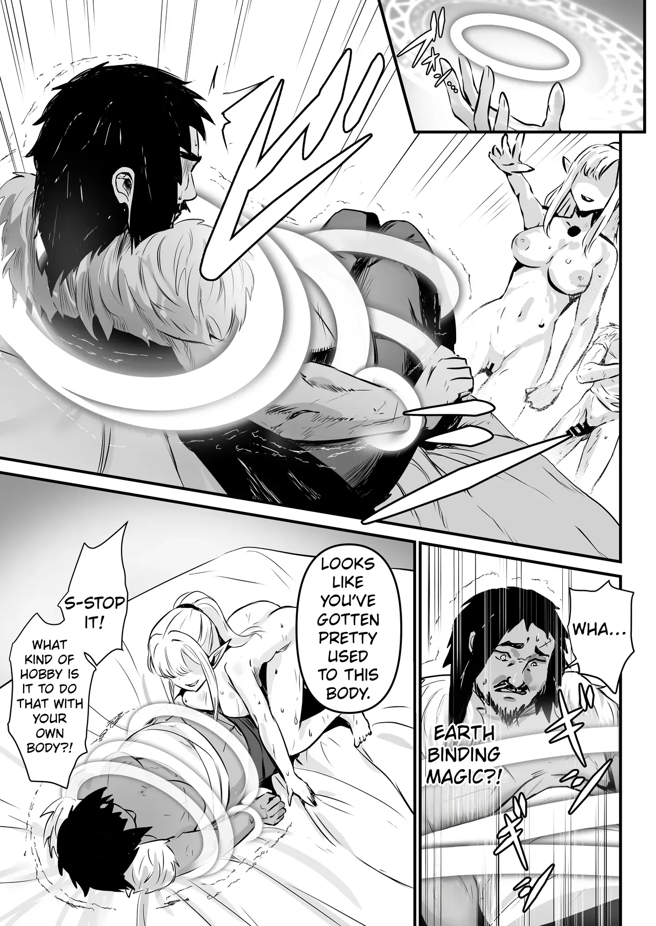 [Minaduki Nanana no TS Senichiya (Mishima Psycho)]Touzoku Combi ga Bishoujo Elf & Mura Musume to Irekawari Nottoru Hanashi | A story about a pair of thieves who swap bodies with a beautiful elf and a village girl and take over their lives.[English] [Digital] Page 32