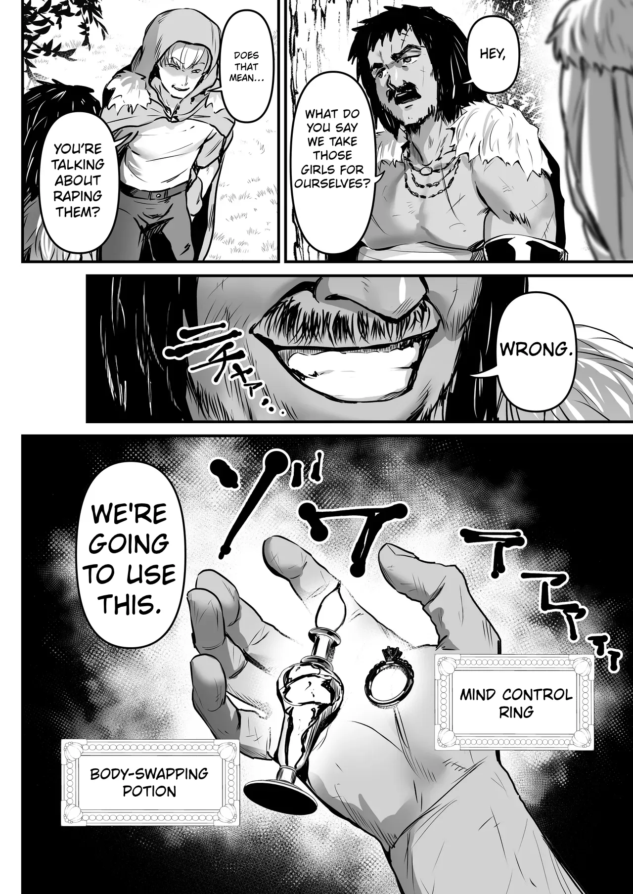 [Minaduki Nanana no TS Senichiya (Mishima Psycho)]Touzoku Combi ga Bishoujo Elf & Mura Musume to Irekawari Nottoru Hanashi | A story about a pair of thieves who swap bodies with a beautiful elf and a village girl and take over their lives.[English] [Digital] Page 5