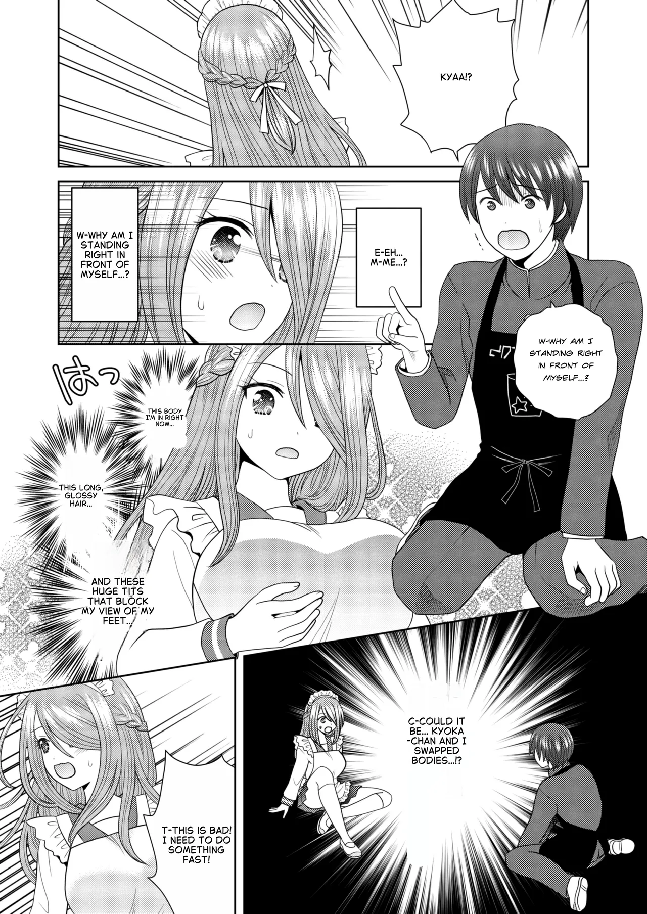 [Amuai Okashi Seisakusho (Yuukey)]Bunkasai de Danjoshuudan Irekawari!! | A group of boys and girls switch places at the school festival!![English] Page 10